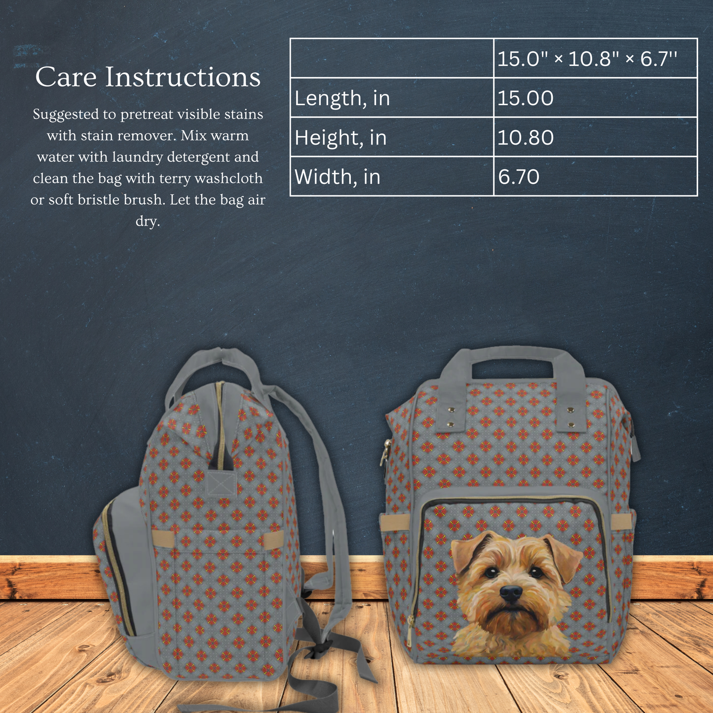 Norfolk Terrier 2  Multifunctional Backpack