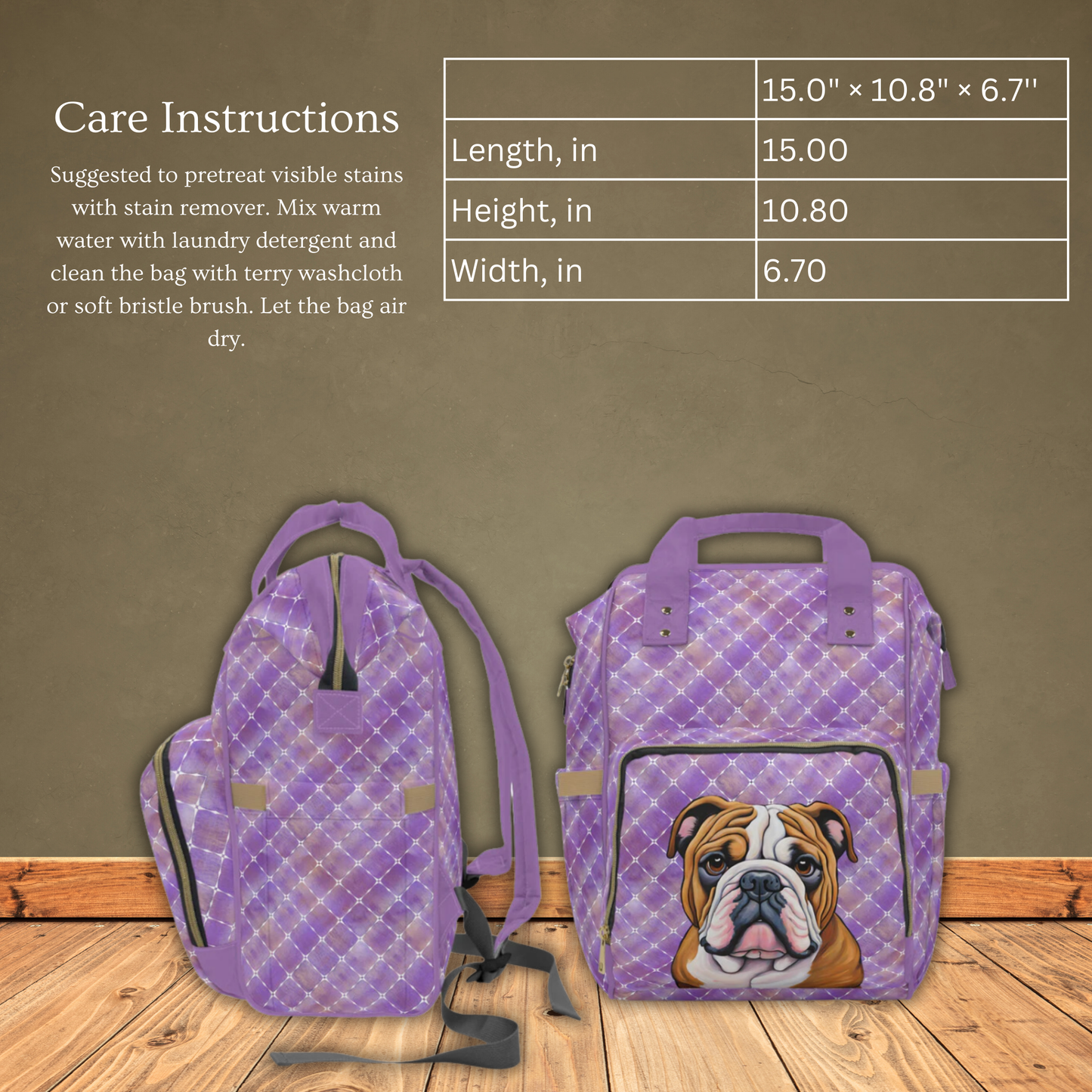 English Bully Multifunctional Backpack