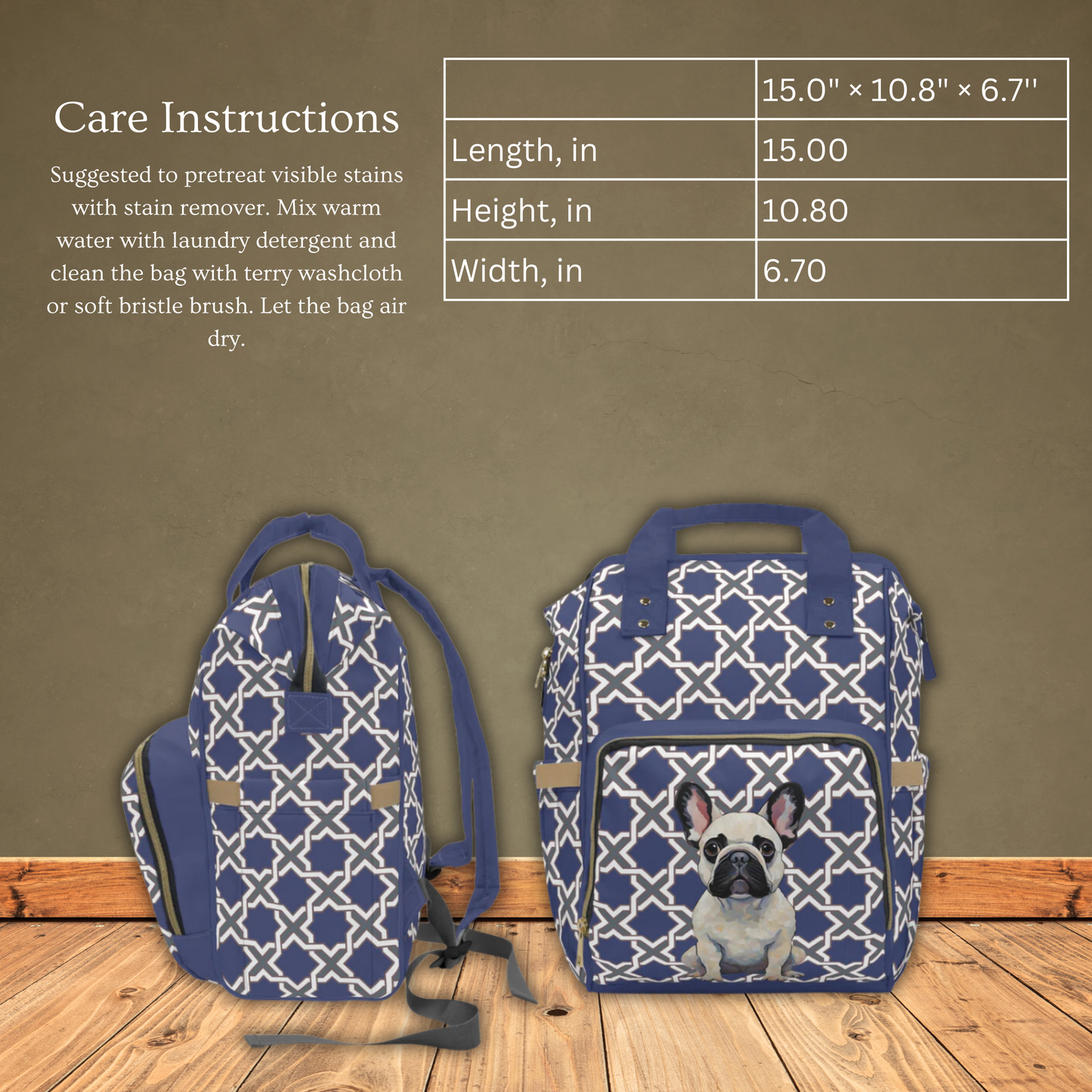 Frenchie Multifunctional Backpack