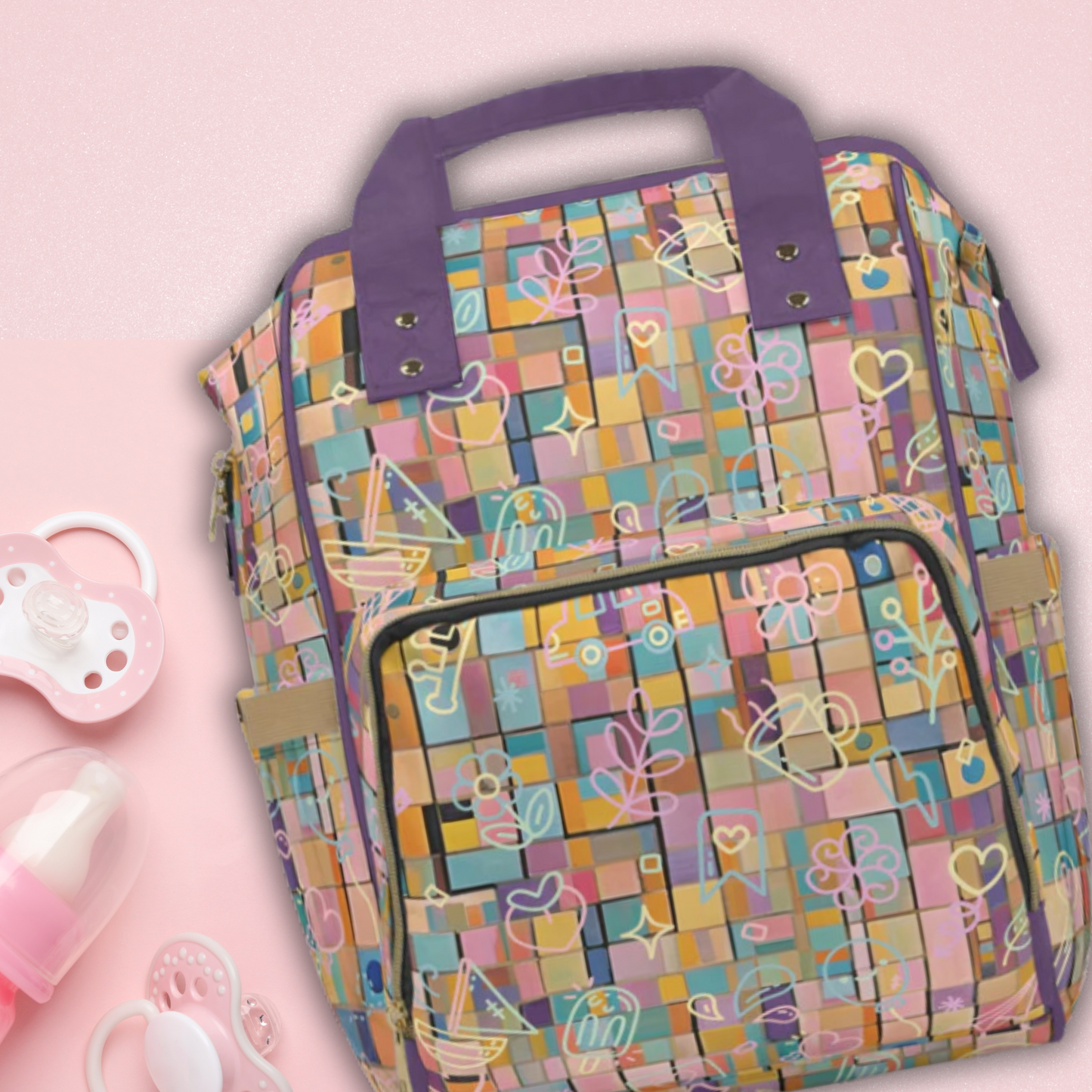 Oh Baby Multifunctional Diaper Backpack