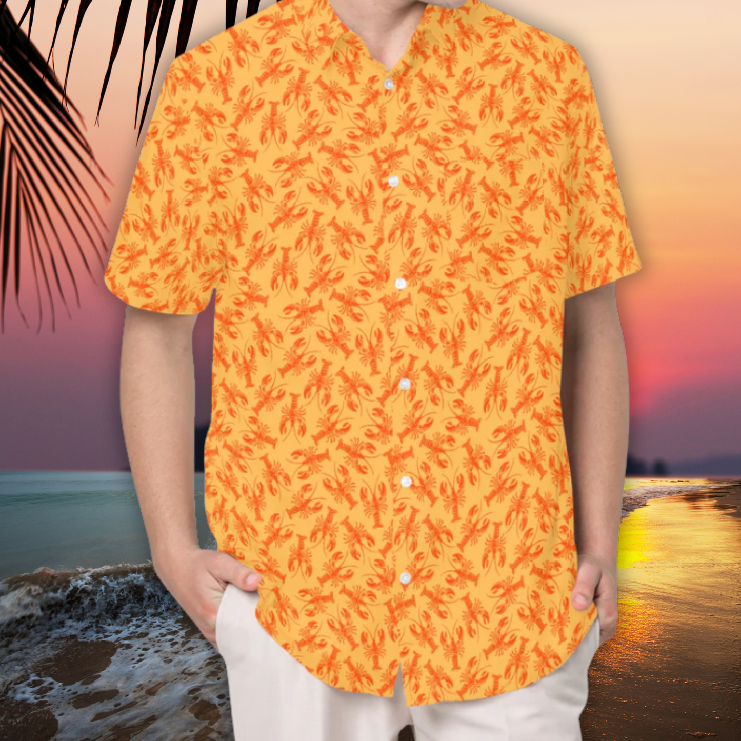 Summer Lobster Men's Hawaiian Shirt