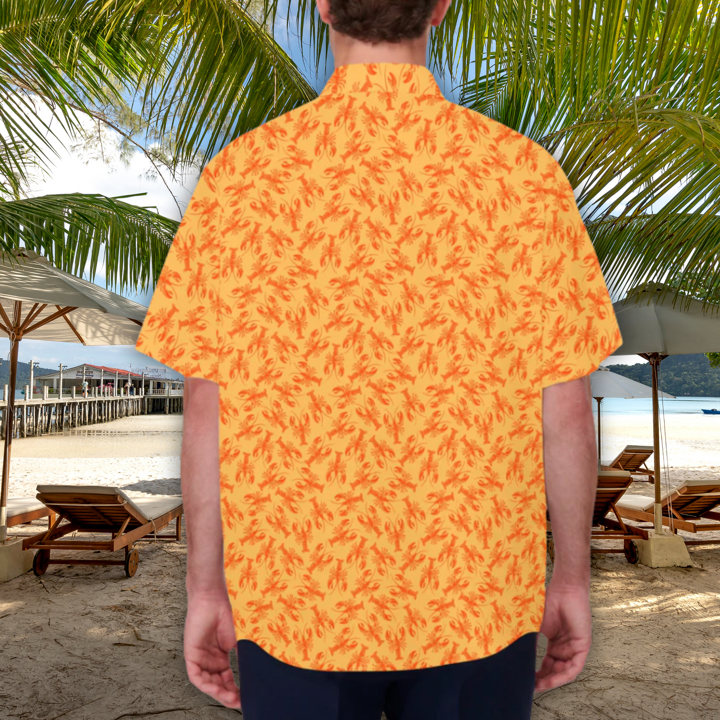 Summer Lobster Men's Hawaiian Shirt