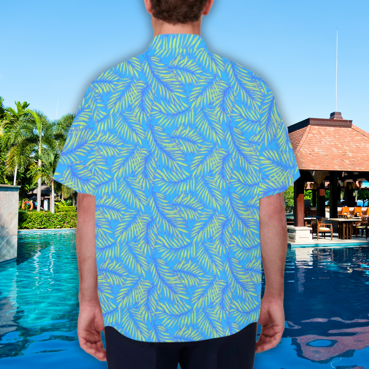 Relaxed Palms Men's Hawaiian Shirt