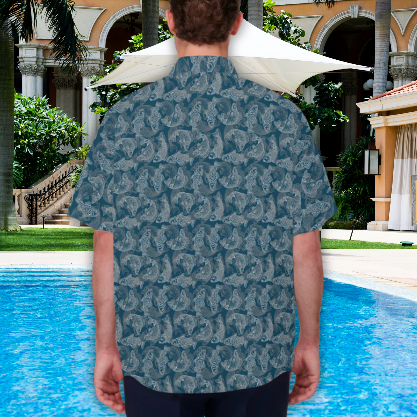 Fish Dance Men's Hawaiian Shirt