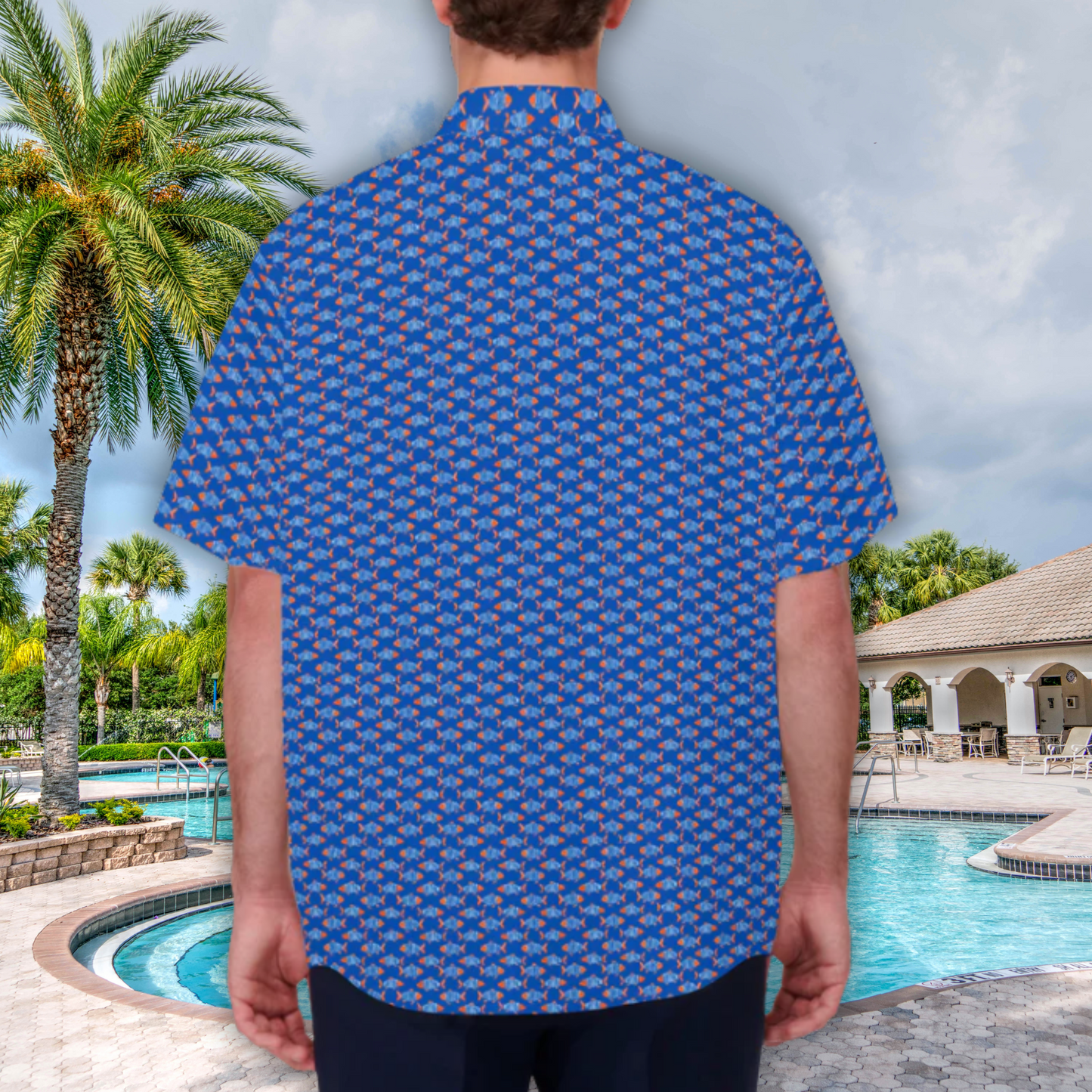 Fish Batik Men's Hawaiian Shirt