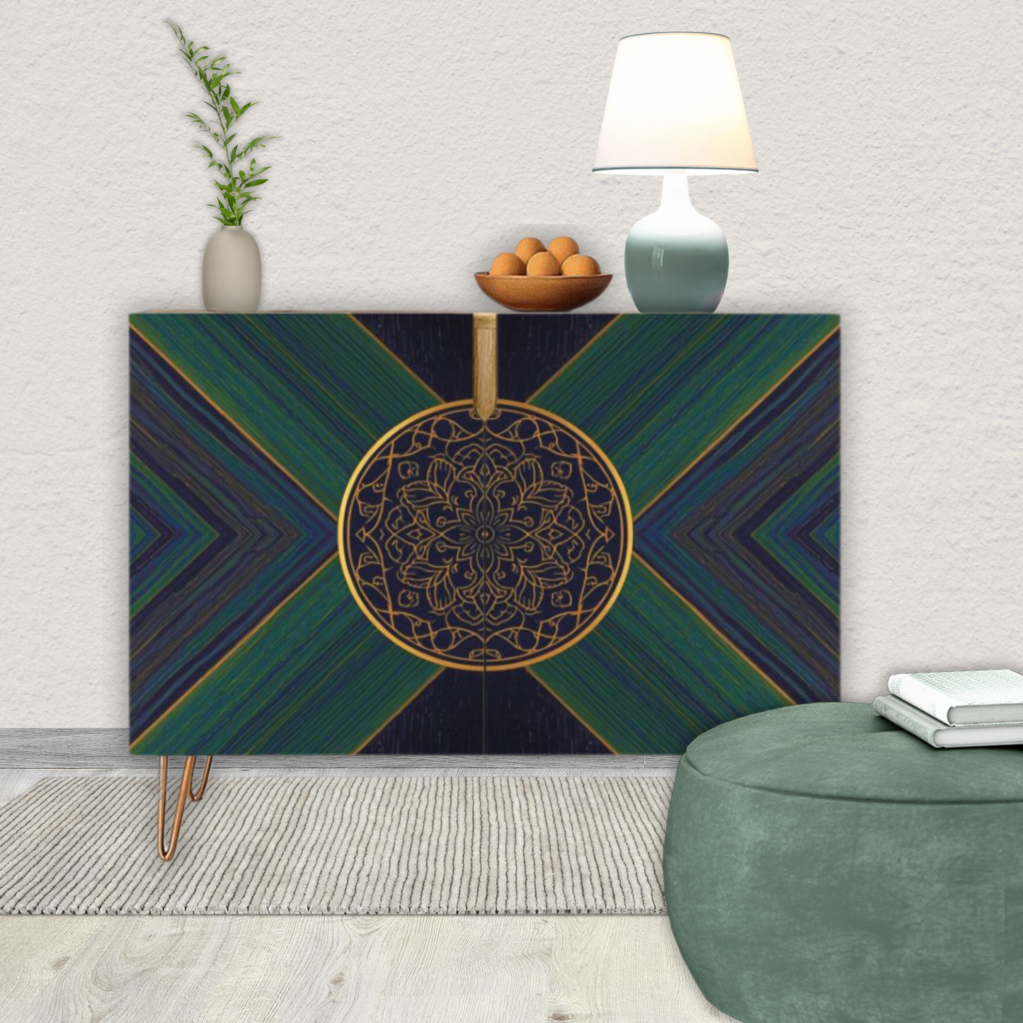 Modern Wooden Storage Cabinet (Made in USA)