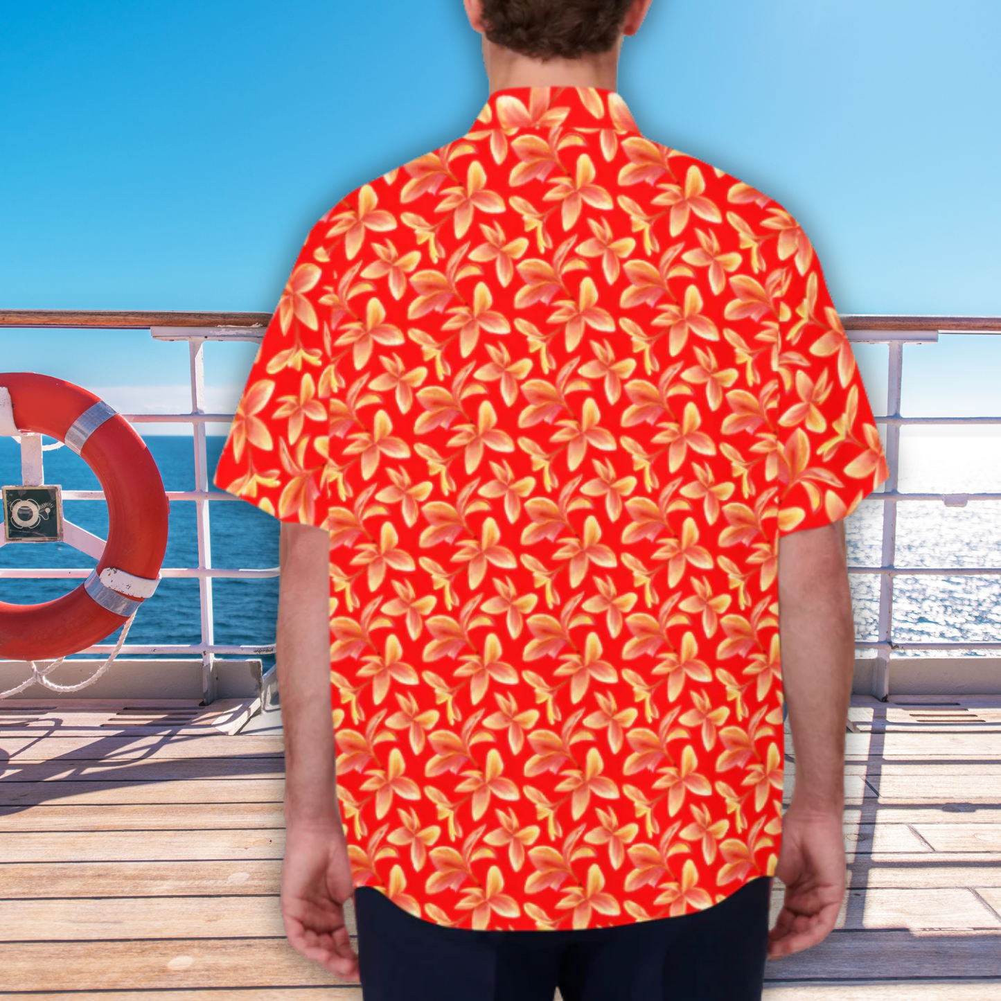 Plumeria Men's Hawaiian Shirt