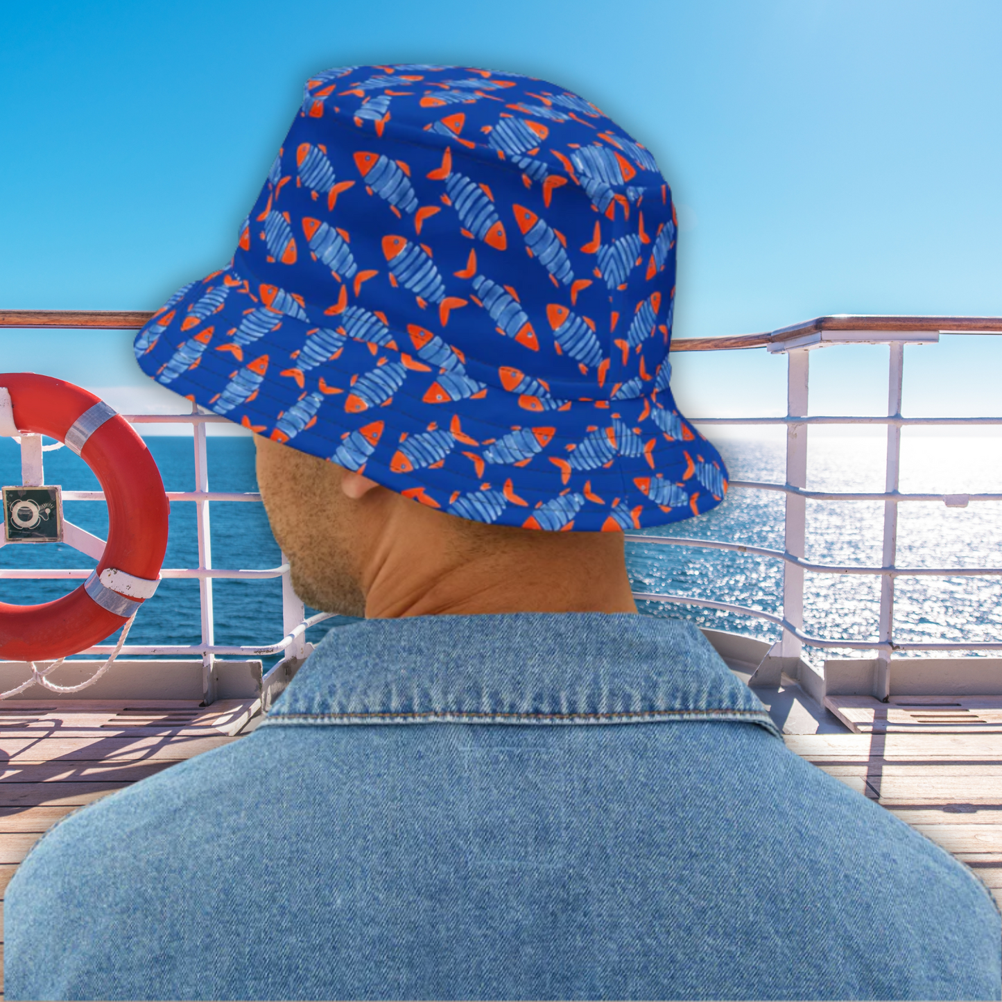 Fish Batik Bucket Hat