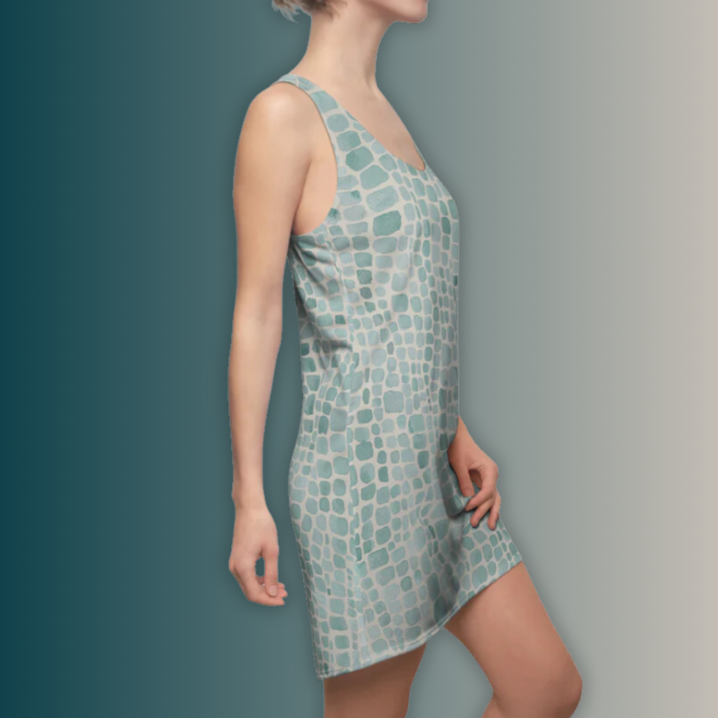 Pastel Crocked Women's  Racerback Dress