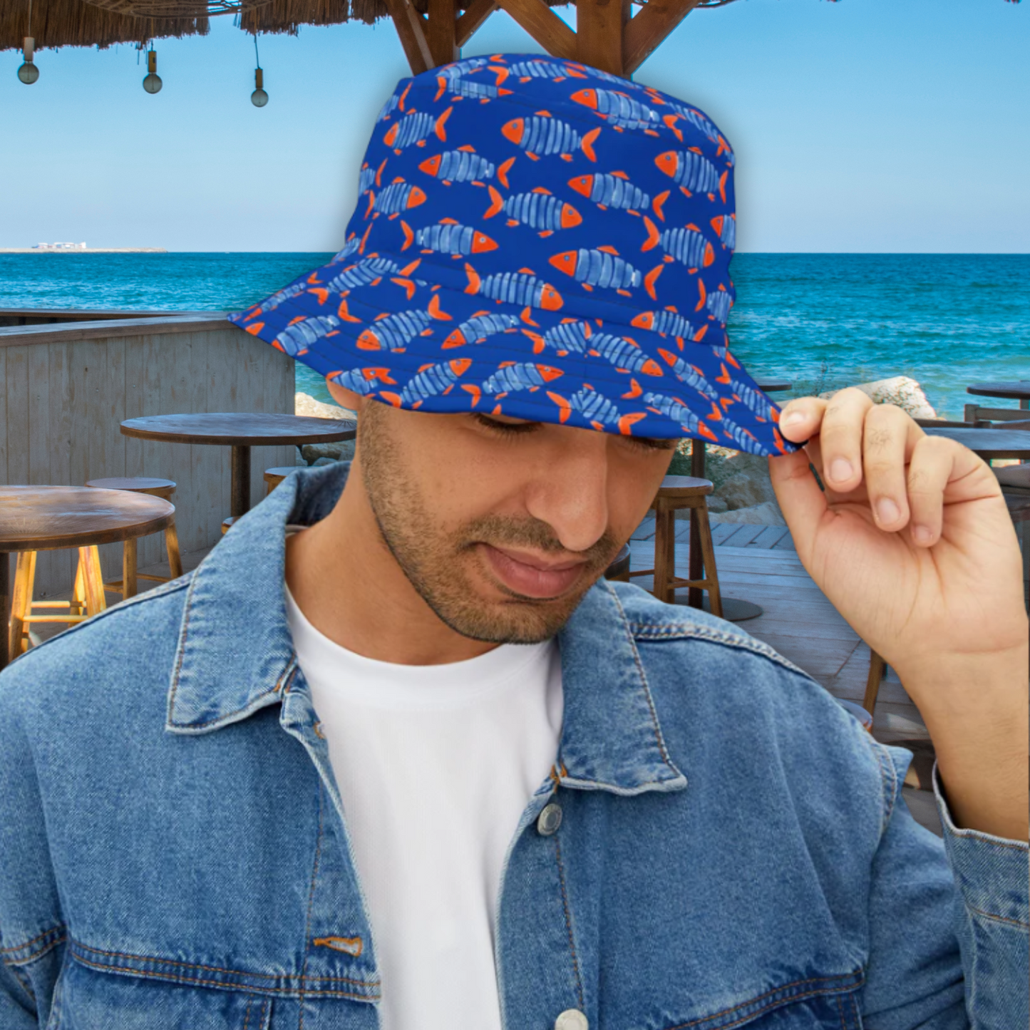 Fish Batik Bucket Hat