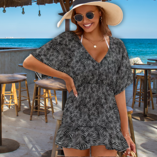 Shady Palms Cover-up Dress for Swimwear
