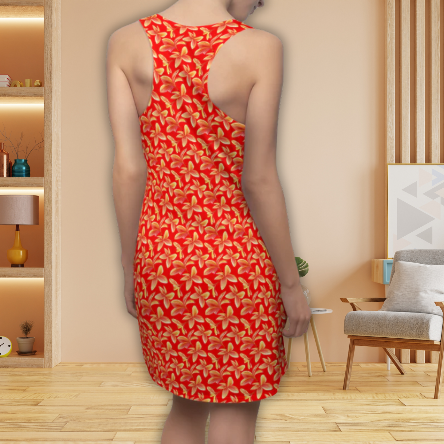 Plumeria Women's Racerback Dress