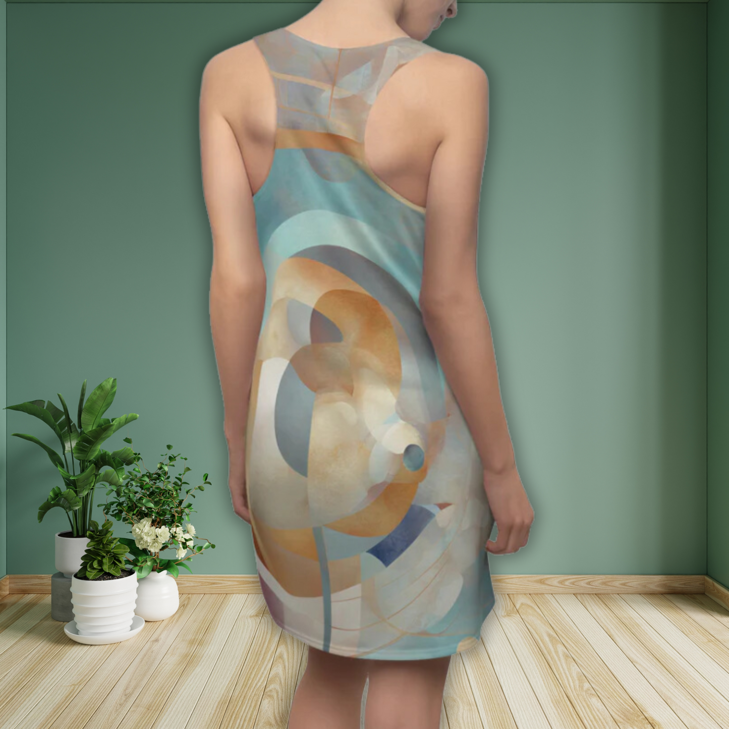 Tonnie Abstract Women's Racerback Dress