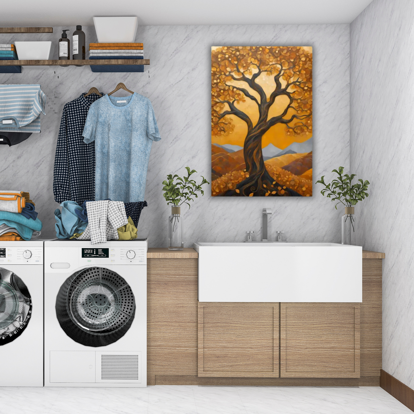 24" x 36" Stretched Canvas Print Wall Art (Made in USA)