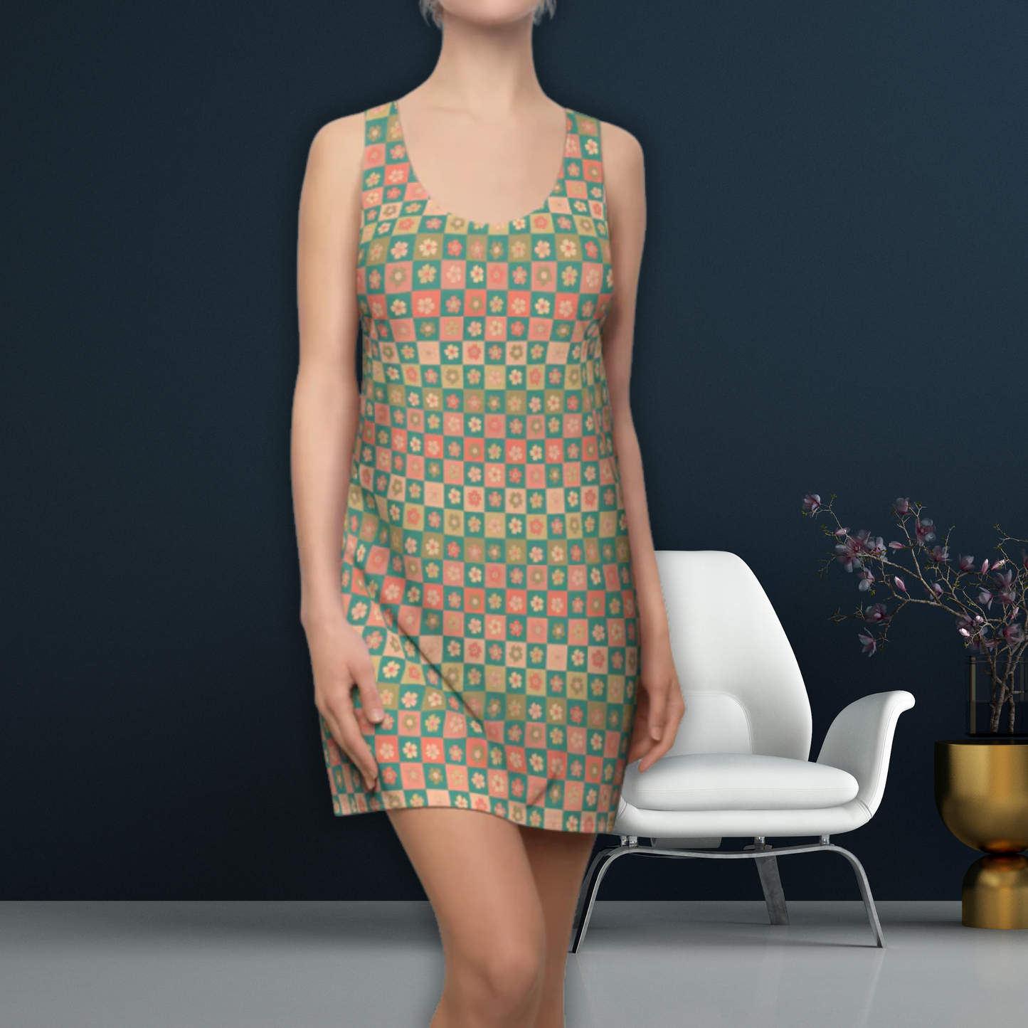 Petals Women's Racerback Dress