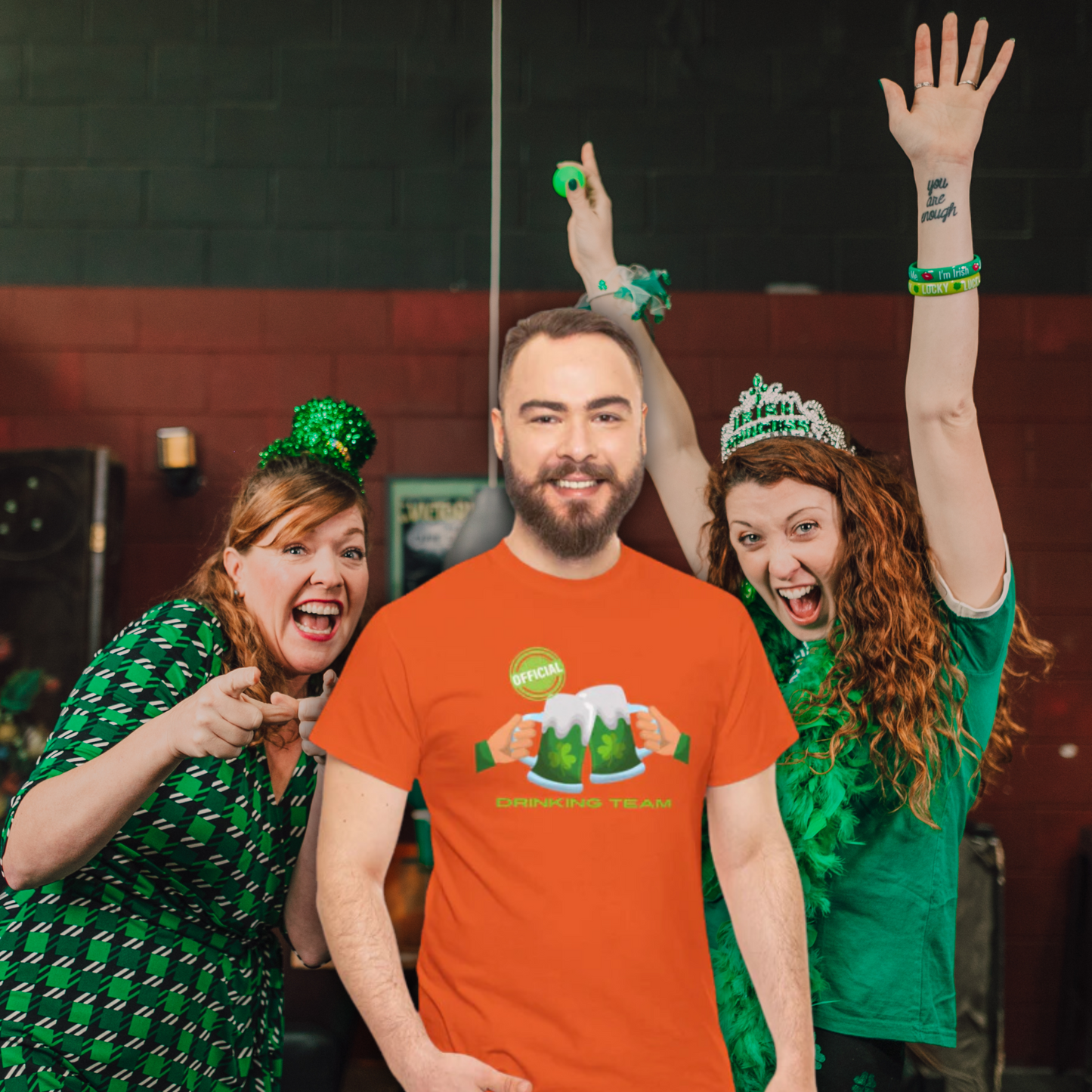 St. Pats Official Drinking Team Mugs Unisex Heavy Cotton Tee