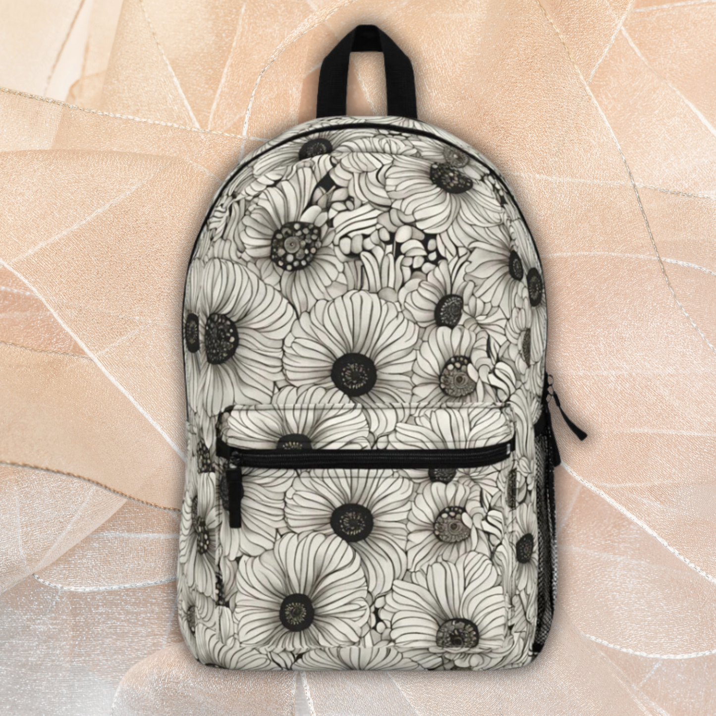 Spence B&W Floral Backpack