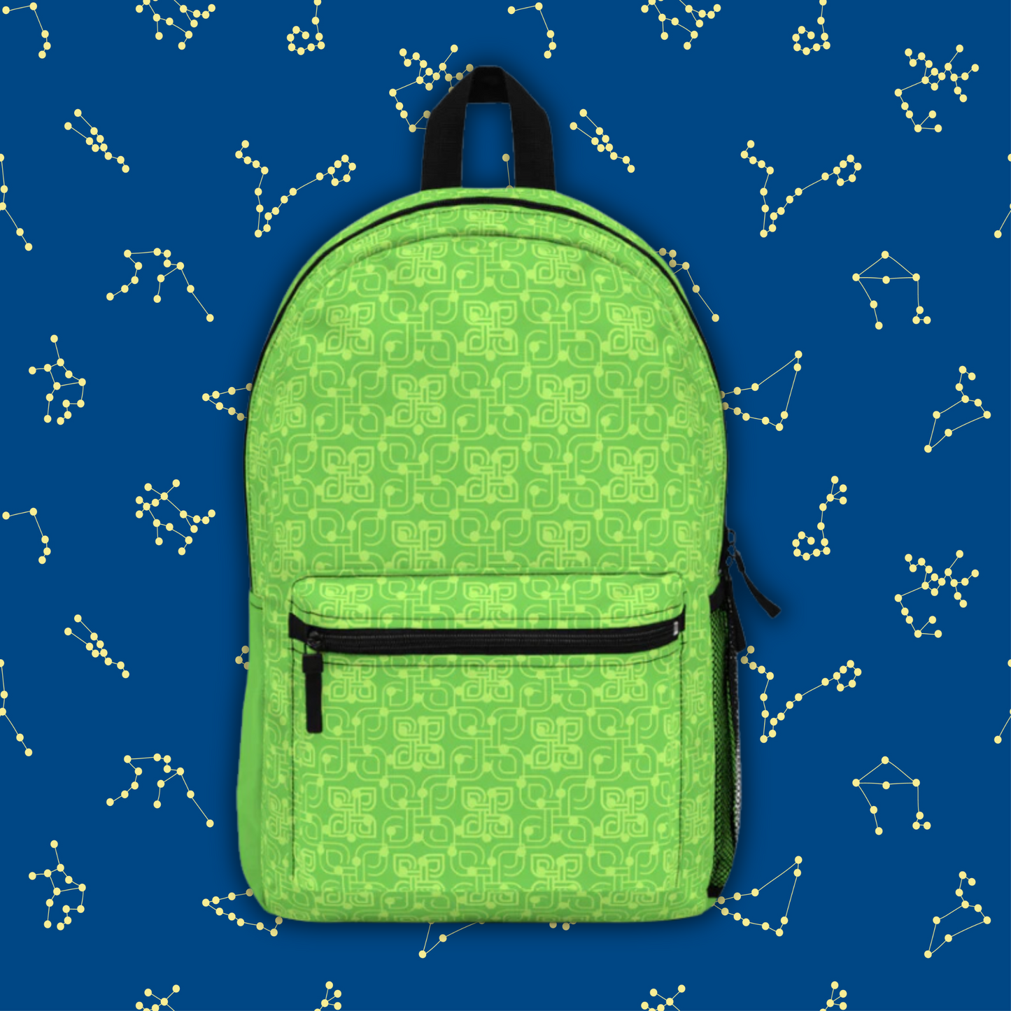 Spritz Vibrant Green Abstract Backpack