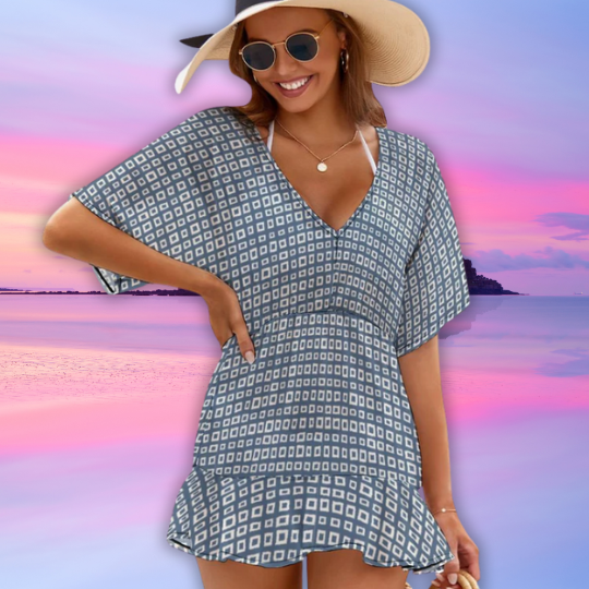 Russell Squares Cover-up Dress for Swimwear