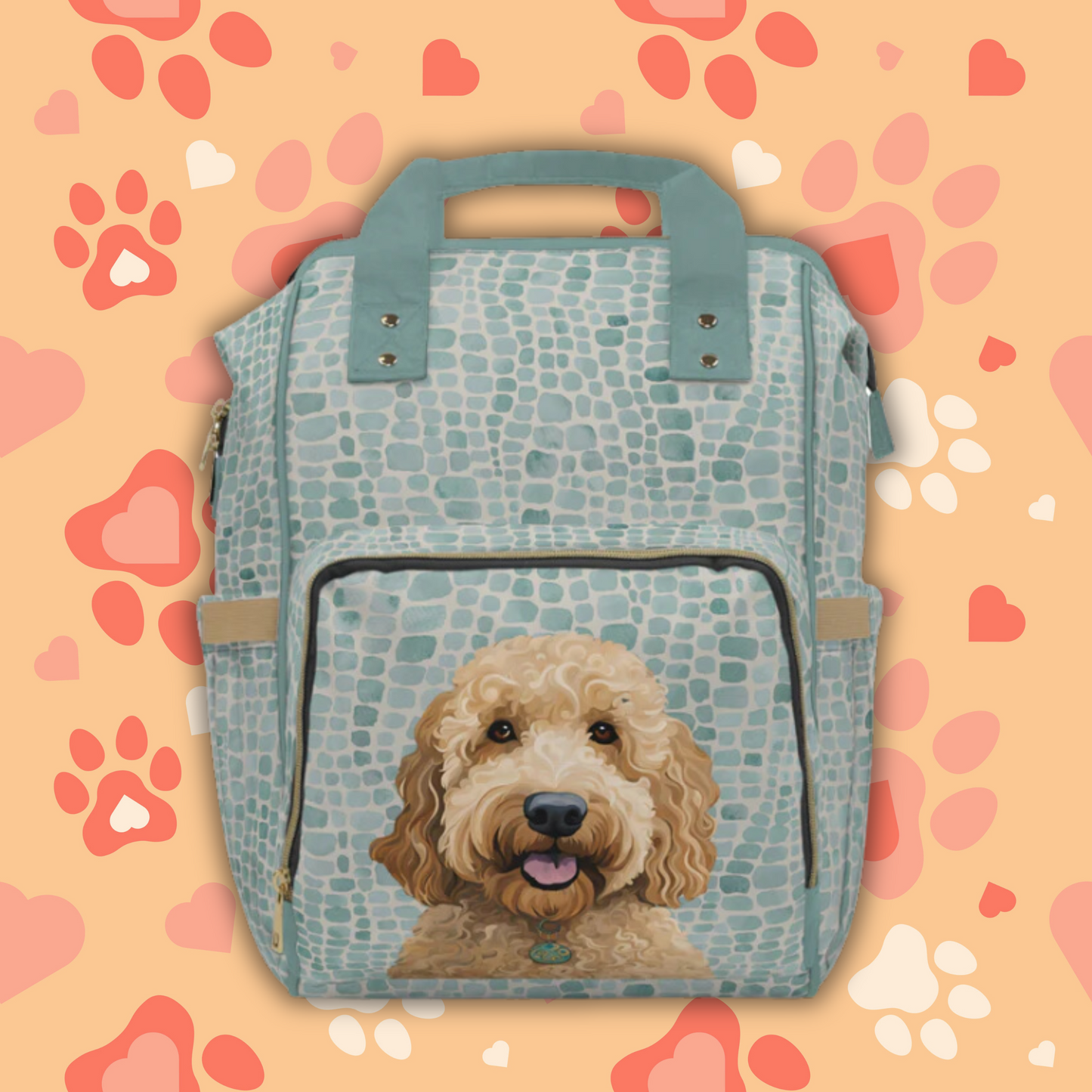 Goldendoodle Multifunctional Backpack
