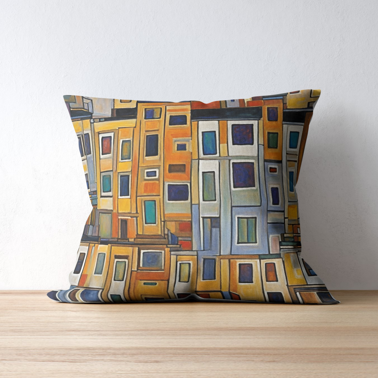 City Living Square Poly Canvas Pillowcase