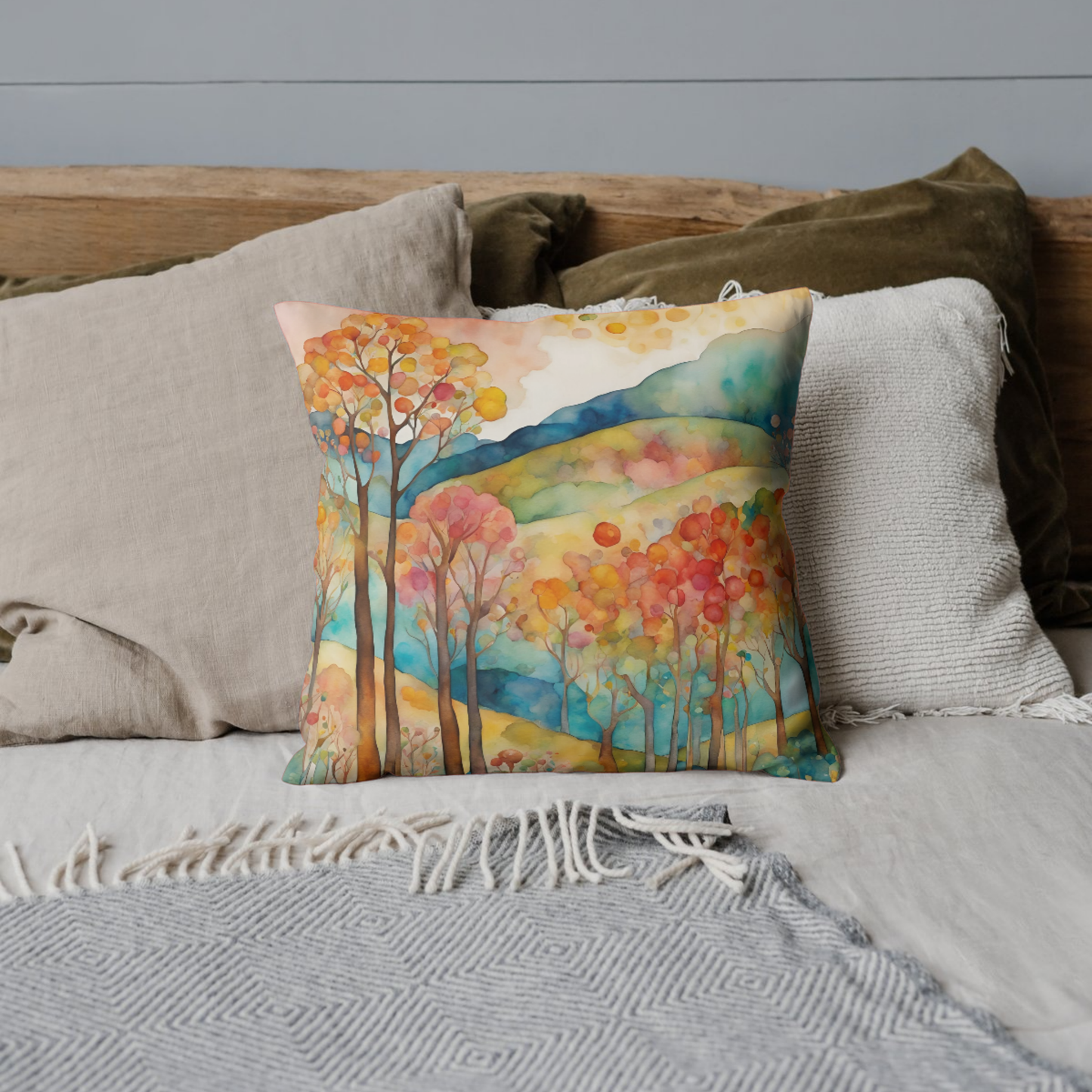 Guthrie Hills Square Poly Canvas Pillowcase