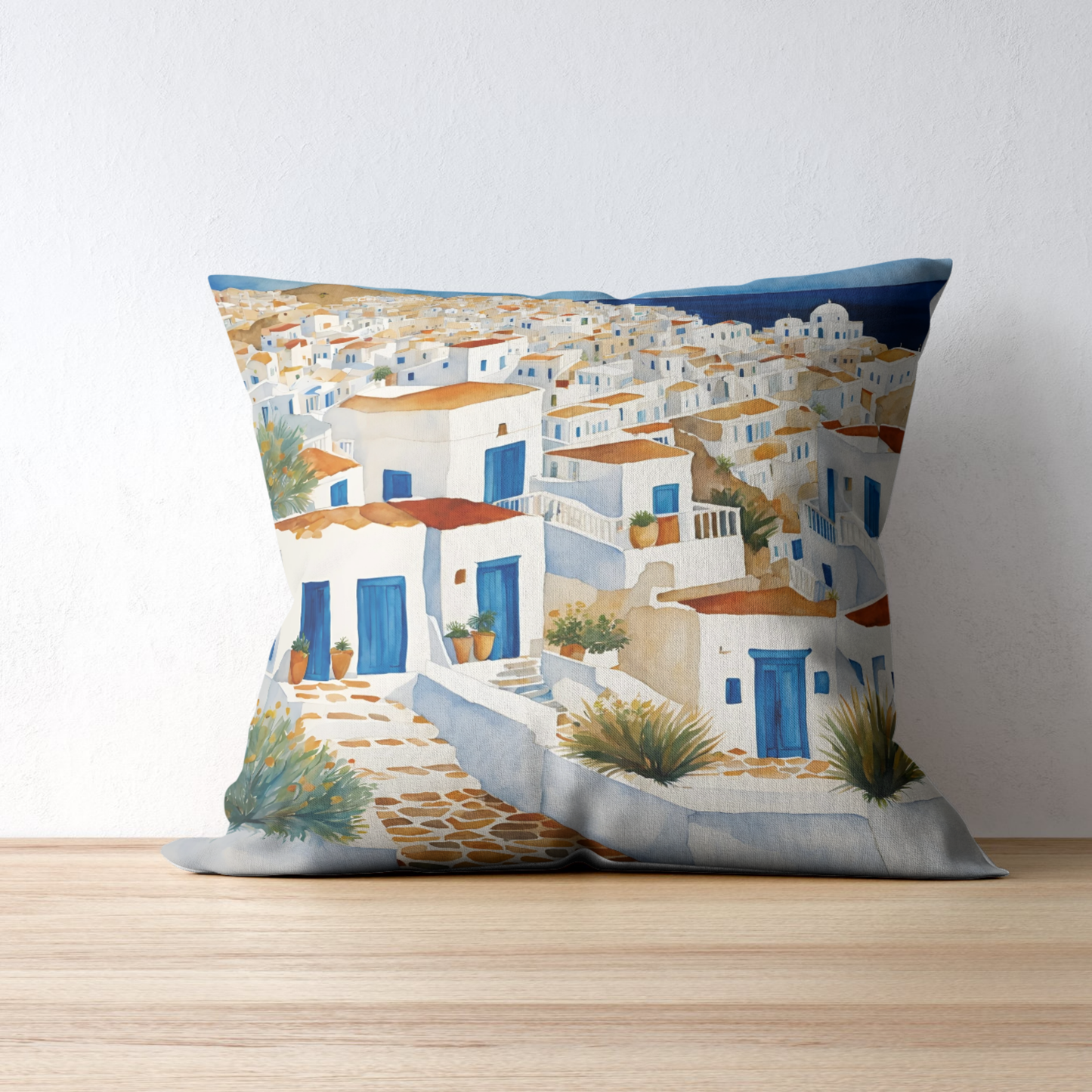 It's Greek Square Poly Canvas Pillowcase