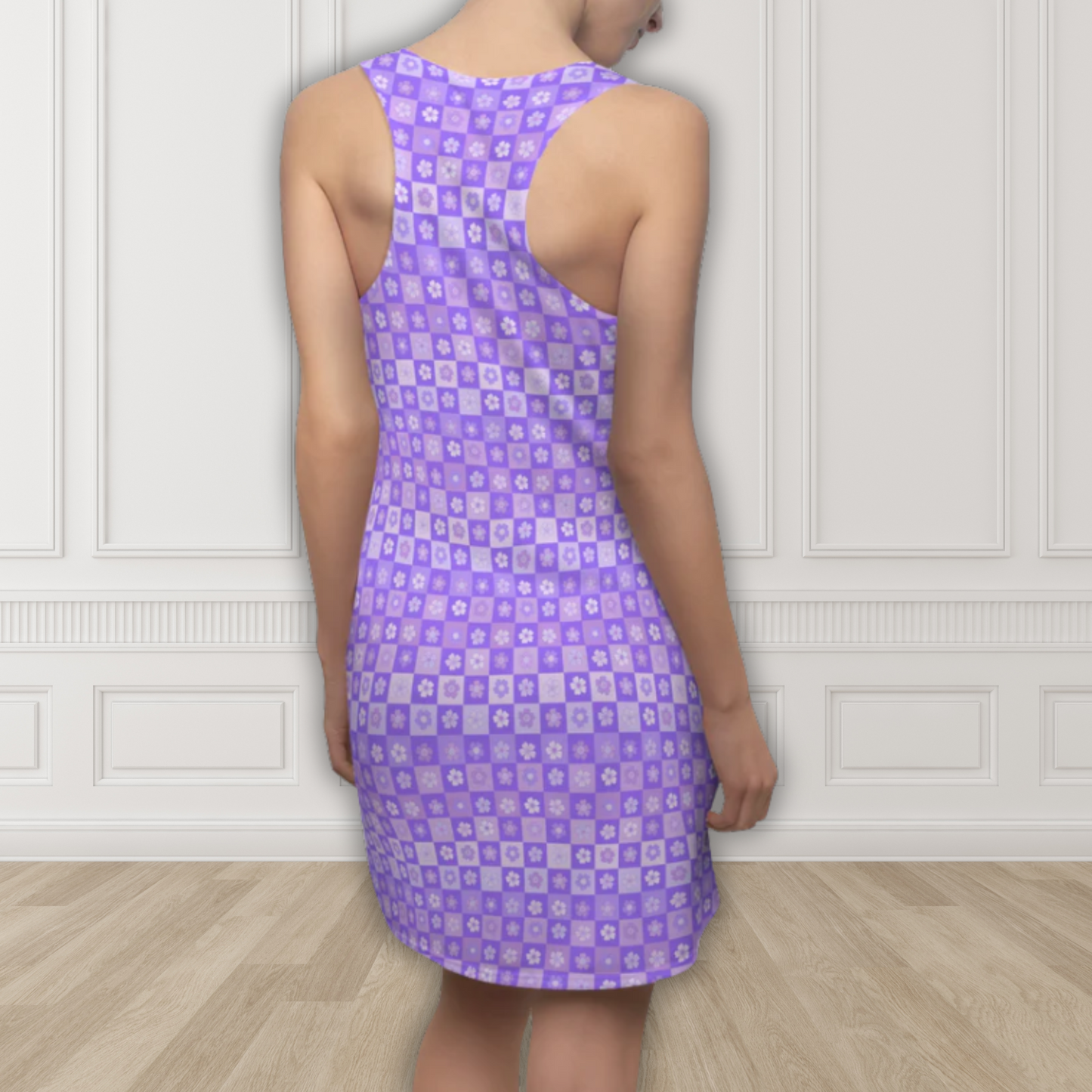 Lavender Petals Women's Racerback Dress