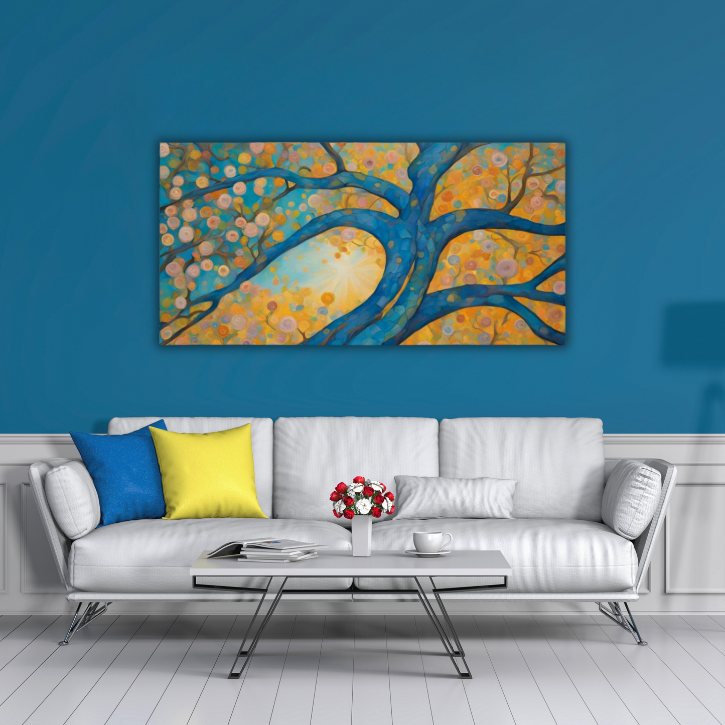 60" x 30" Printed Canvas Fabric Wall Art - No Frame (Made in USA)