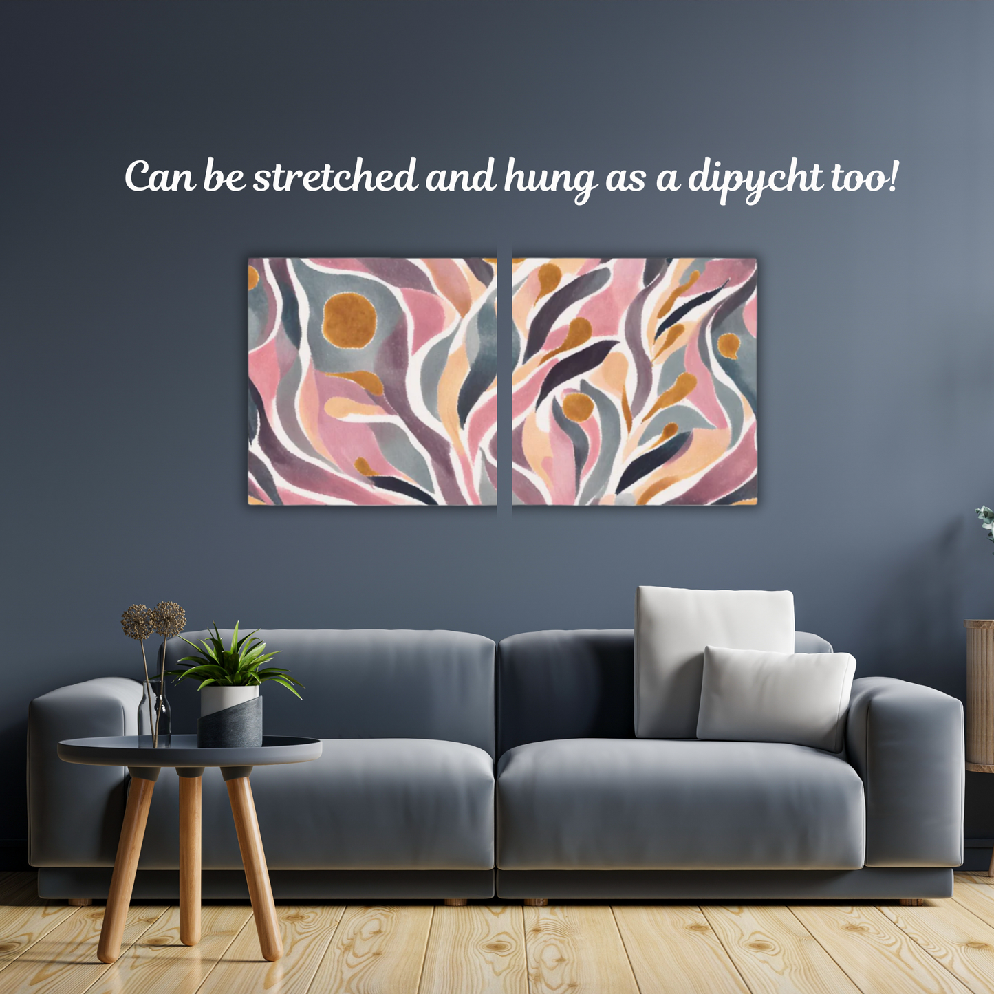 60" x 30" Printed Canvas Fabric Wall Art - No Frame (Made in USA)