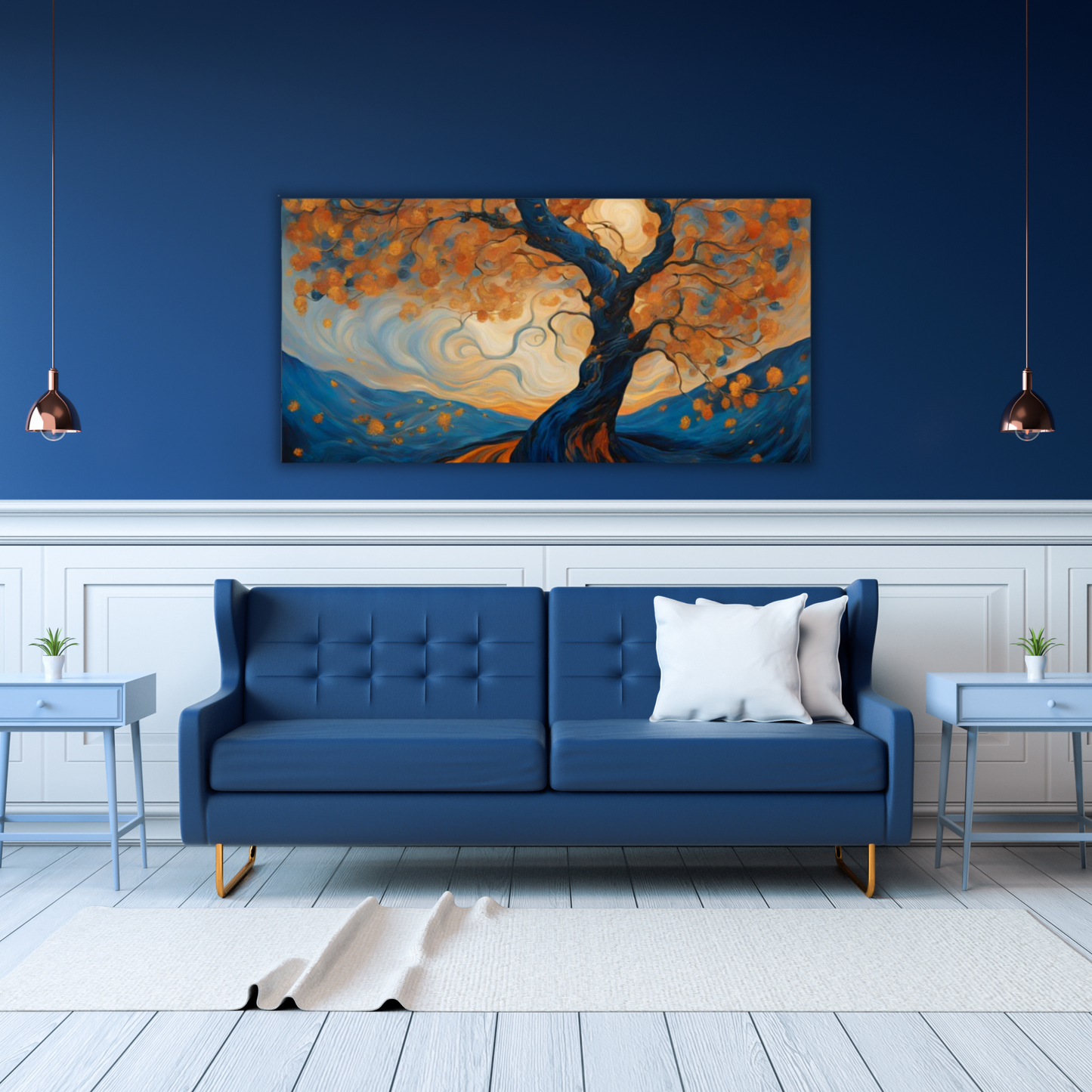 60" x 30" Printed Canvas Fabric Wall Art - No Frame (Made in USA)