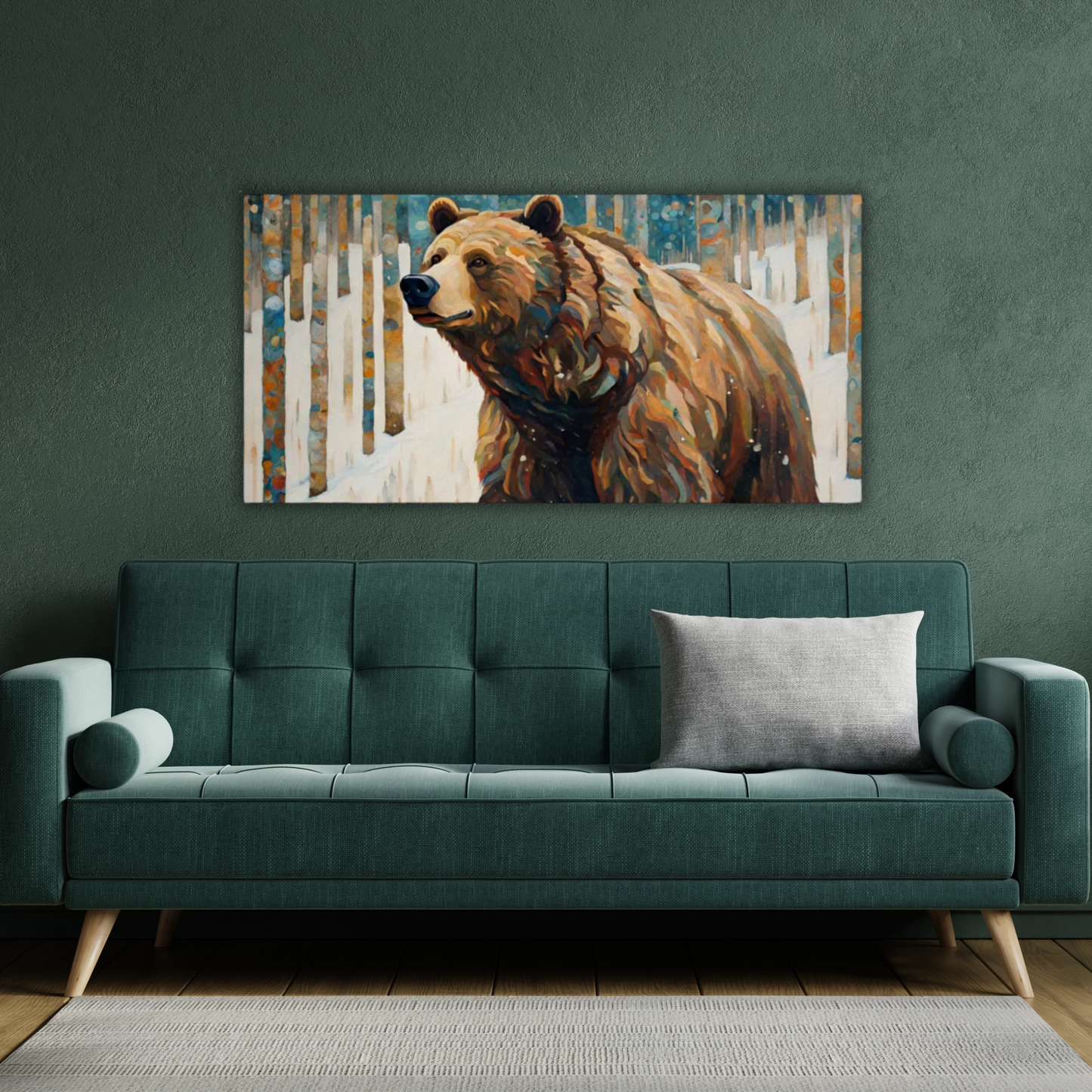 60" x 30" Printed Canvas Fabric Wall Art - No Frame (Made in USA)