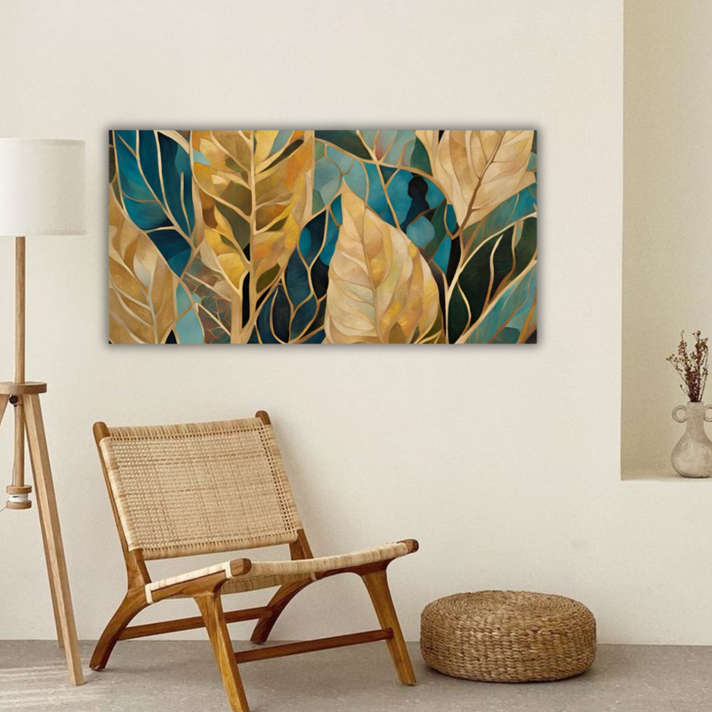 60" x 30" Printed Canvas Fabric Wall Art - No Frame (Made in USA)