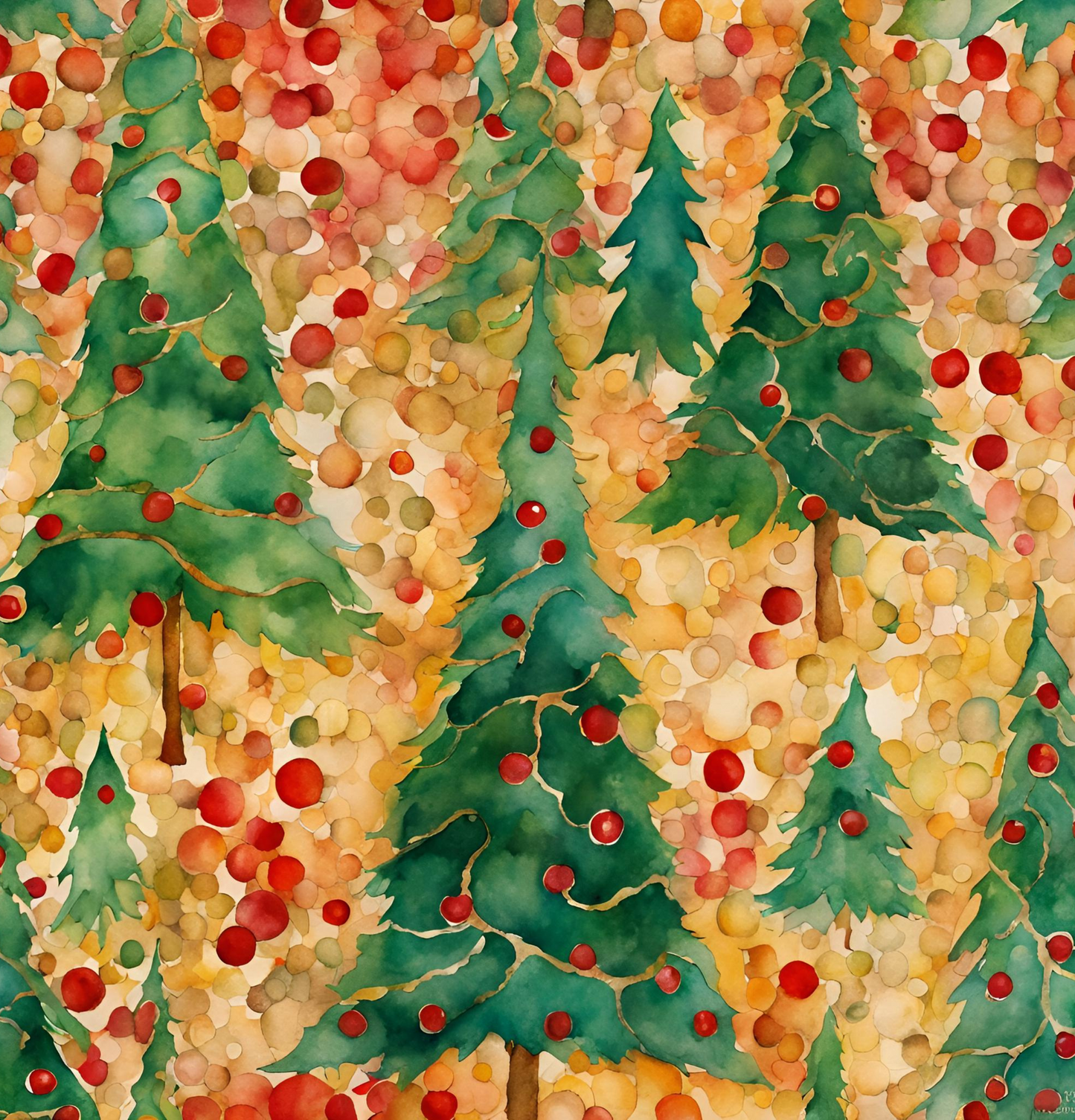 Christmas Tree Folly Polyester Shower Curtain