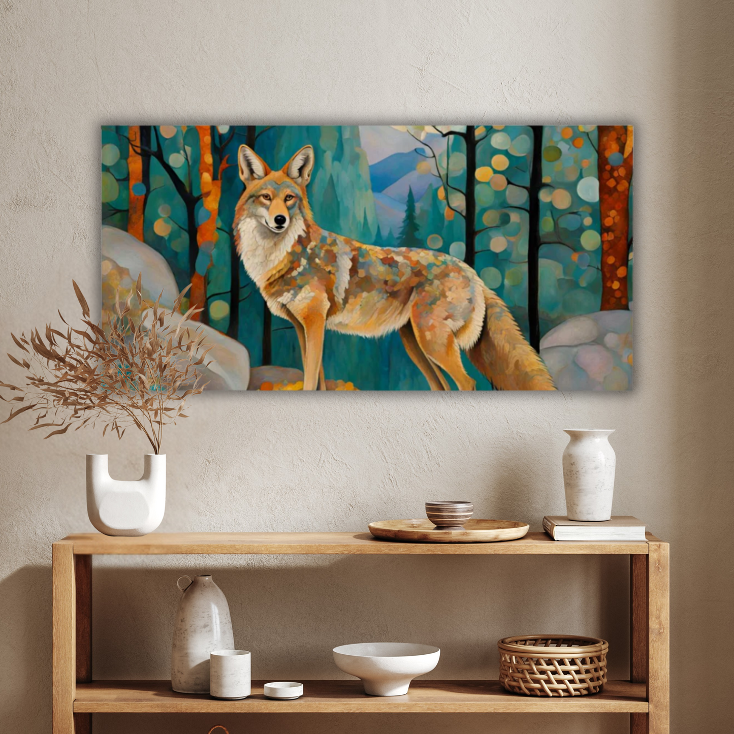 60" x 30" Printed Canvas Fabric Wall Art - No Frame (Made in USA)