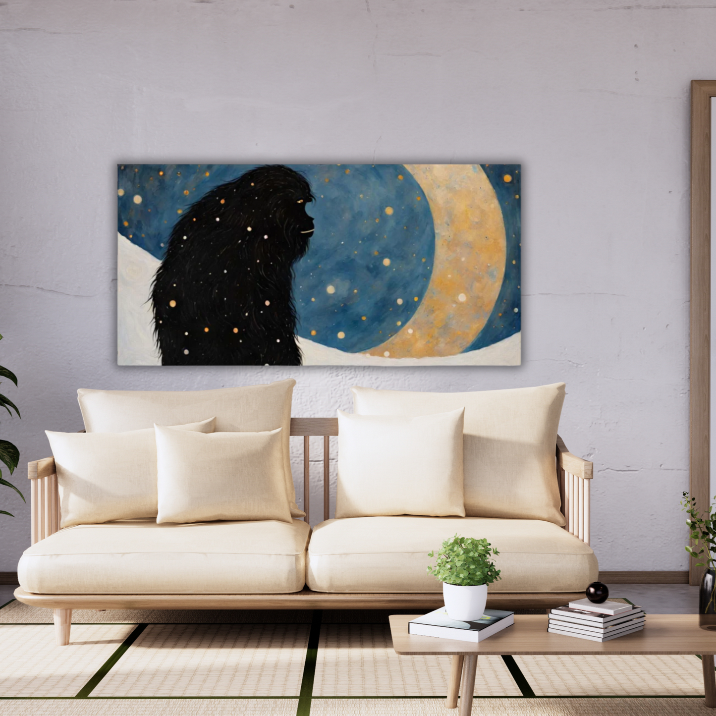 60" x 30" Printed Canvas Fabric Wall Art - No Frame (Made in USA)