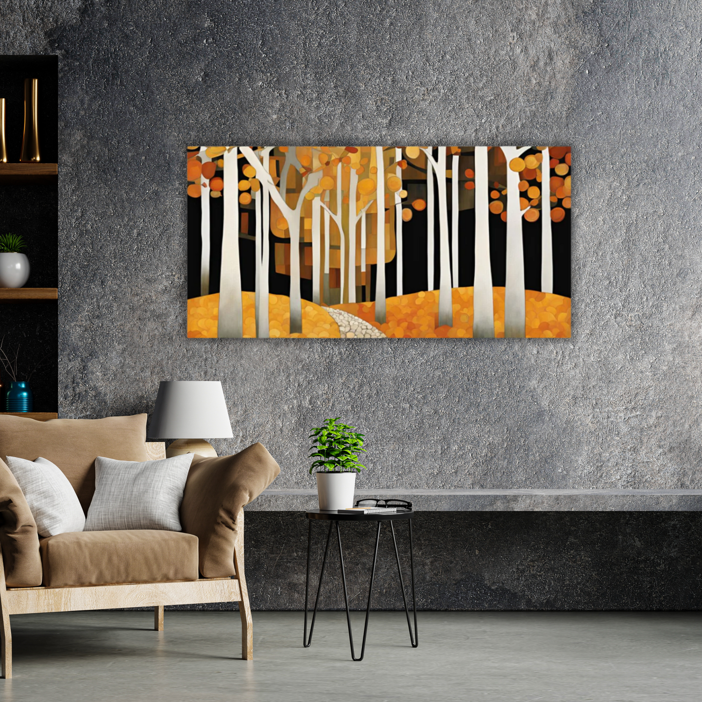 60" x 30" Printed Canvas Fabric Wall Art - No Frame (Made in USA)