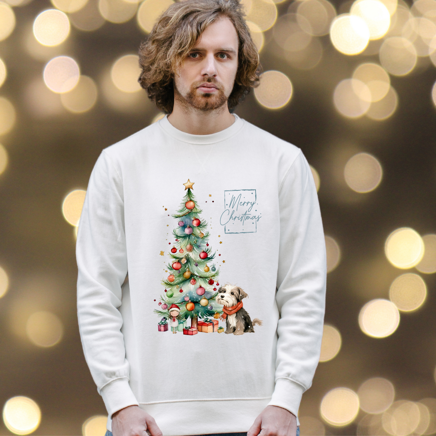 Merry Christmas Havanese Unisex Heavy Blend™ Crewneck Sweatshirt