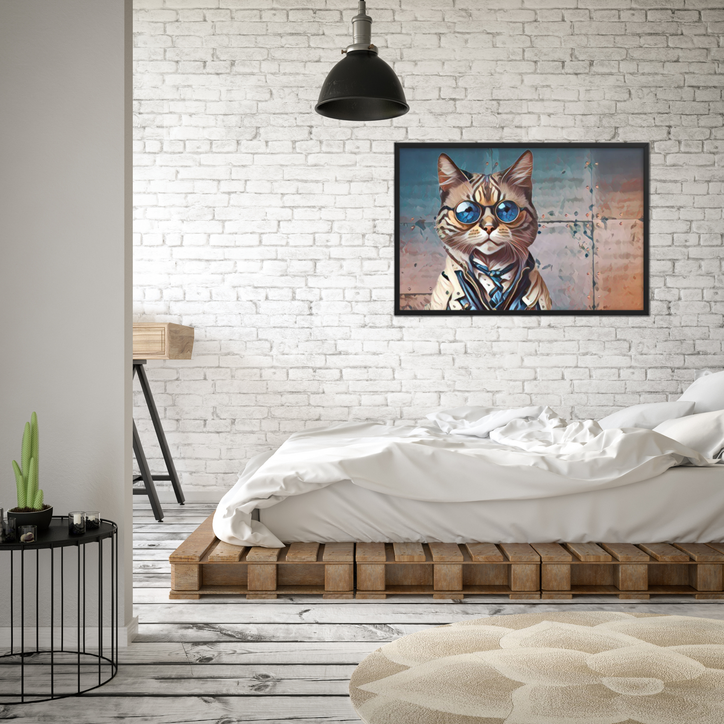 Clayton Steampunk Cat Framed poster