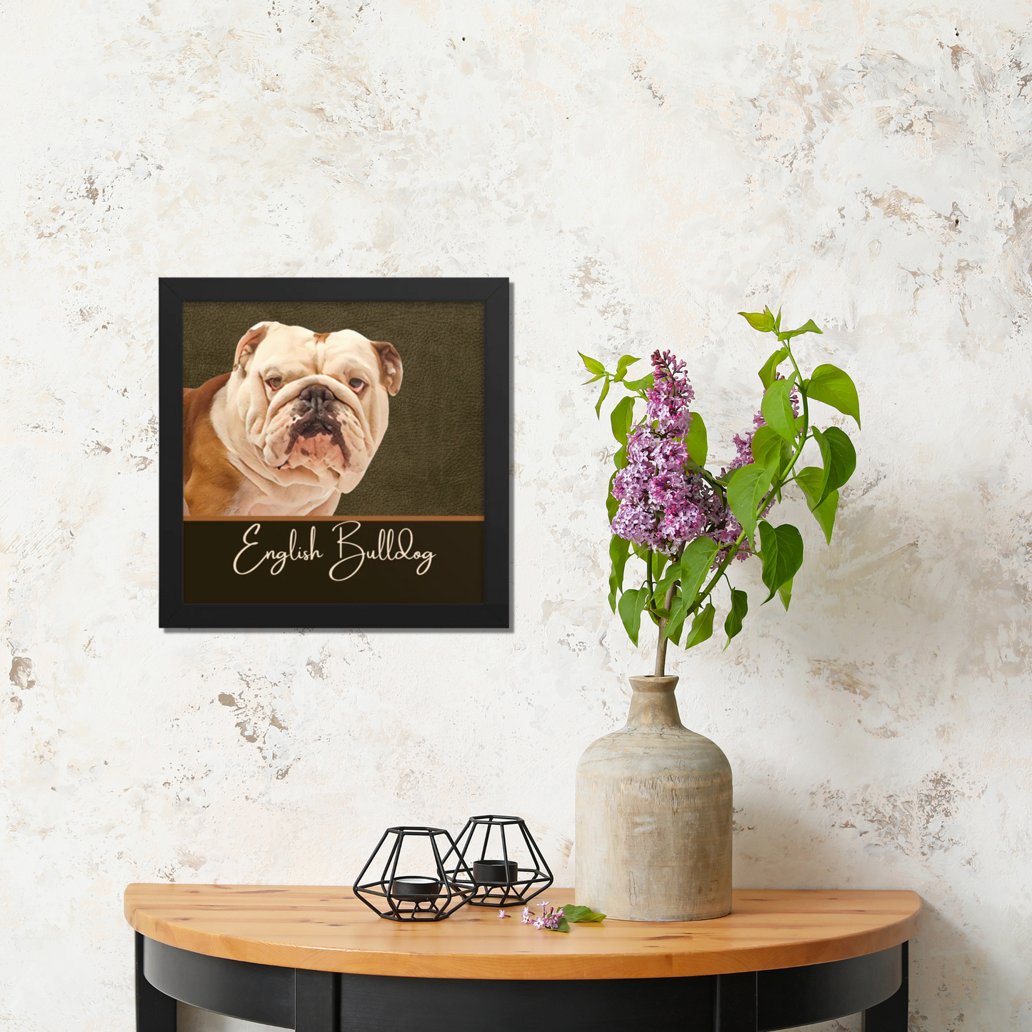 English Bulldog Framed poster