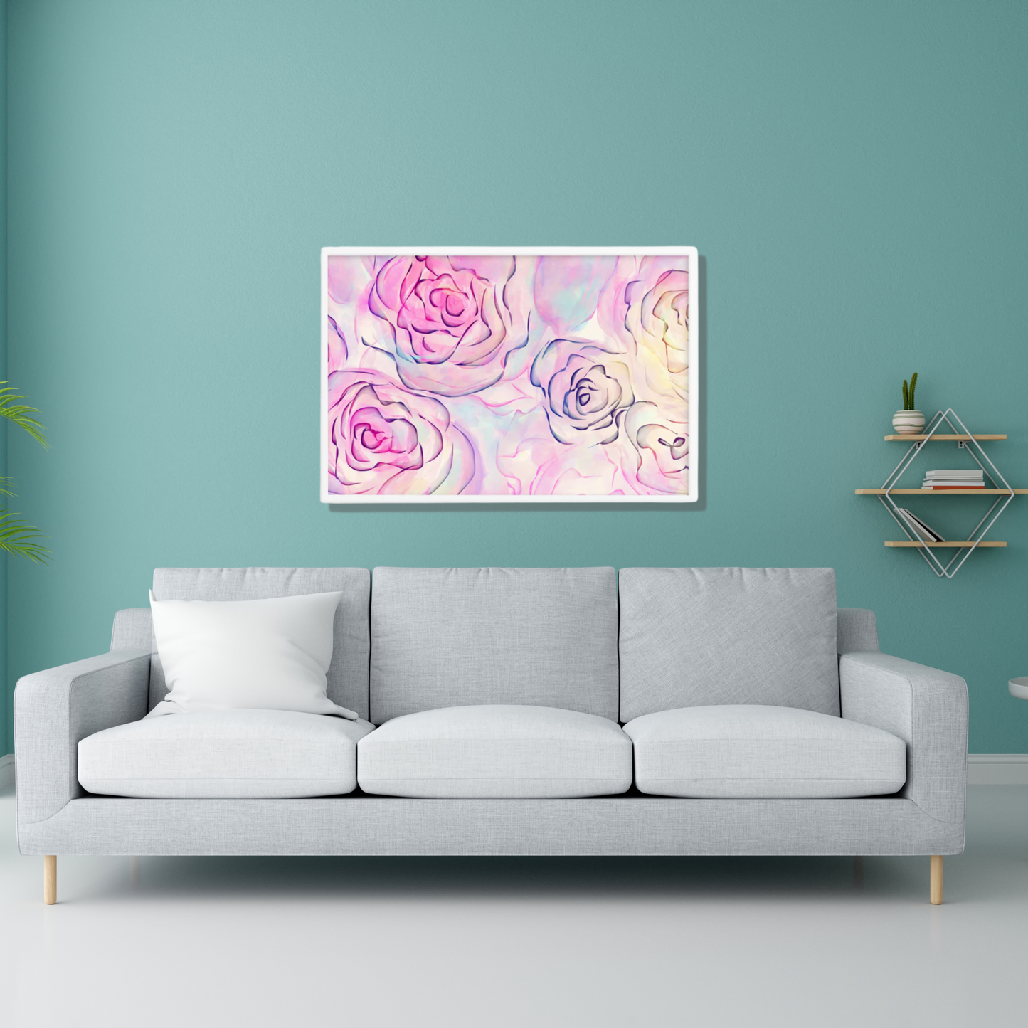 Daily Floral Abstract Framed poster