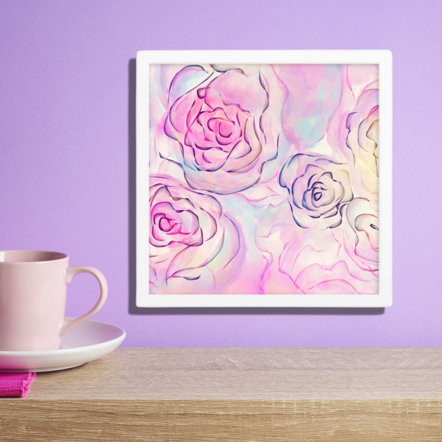 Daily Floral Abstract Framed poster