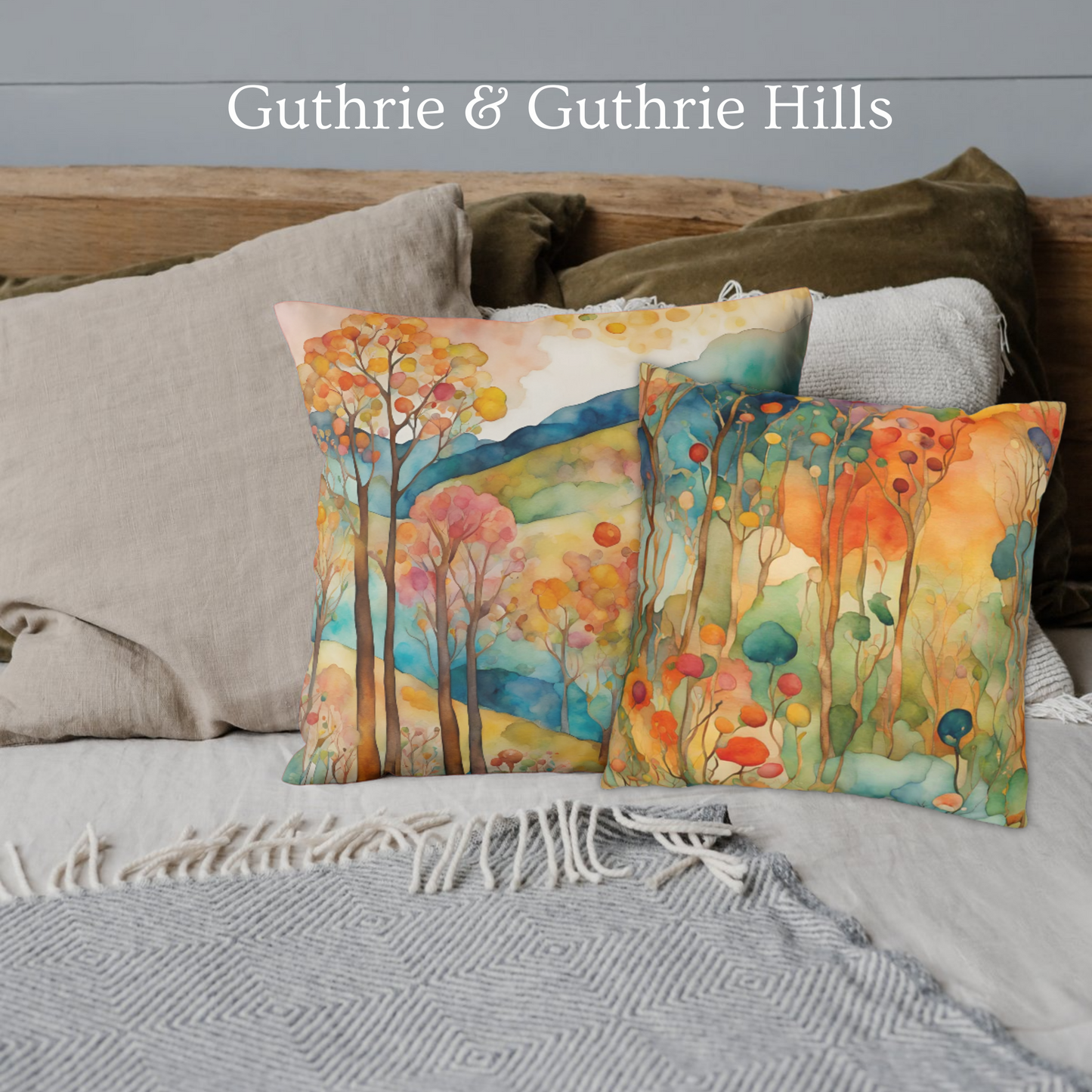 Guthrie Hills Square Poly Canvas Pillowcase