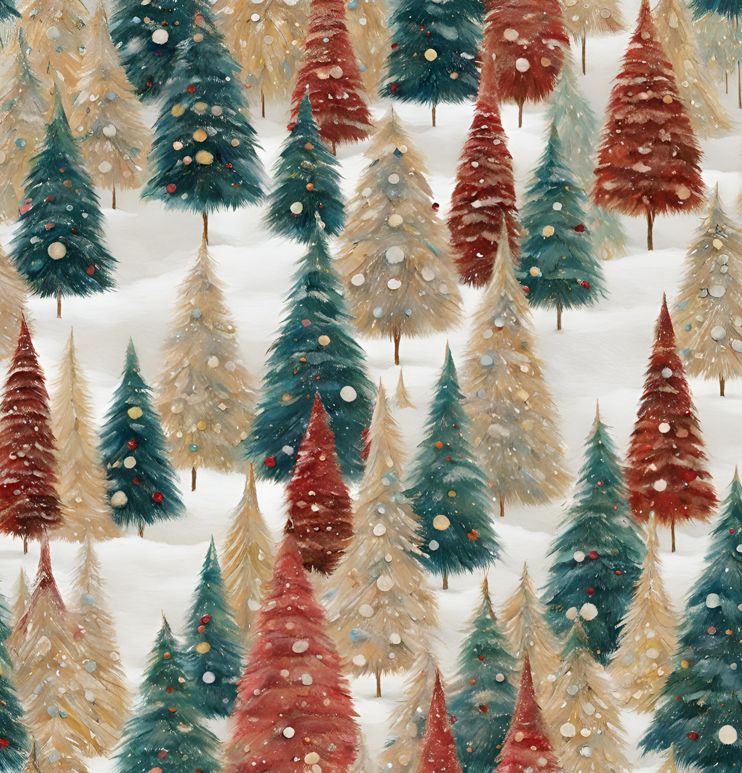 Pines in the Snow Shower Curtain