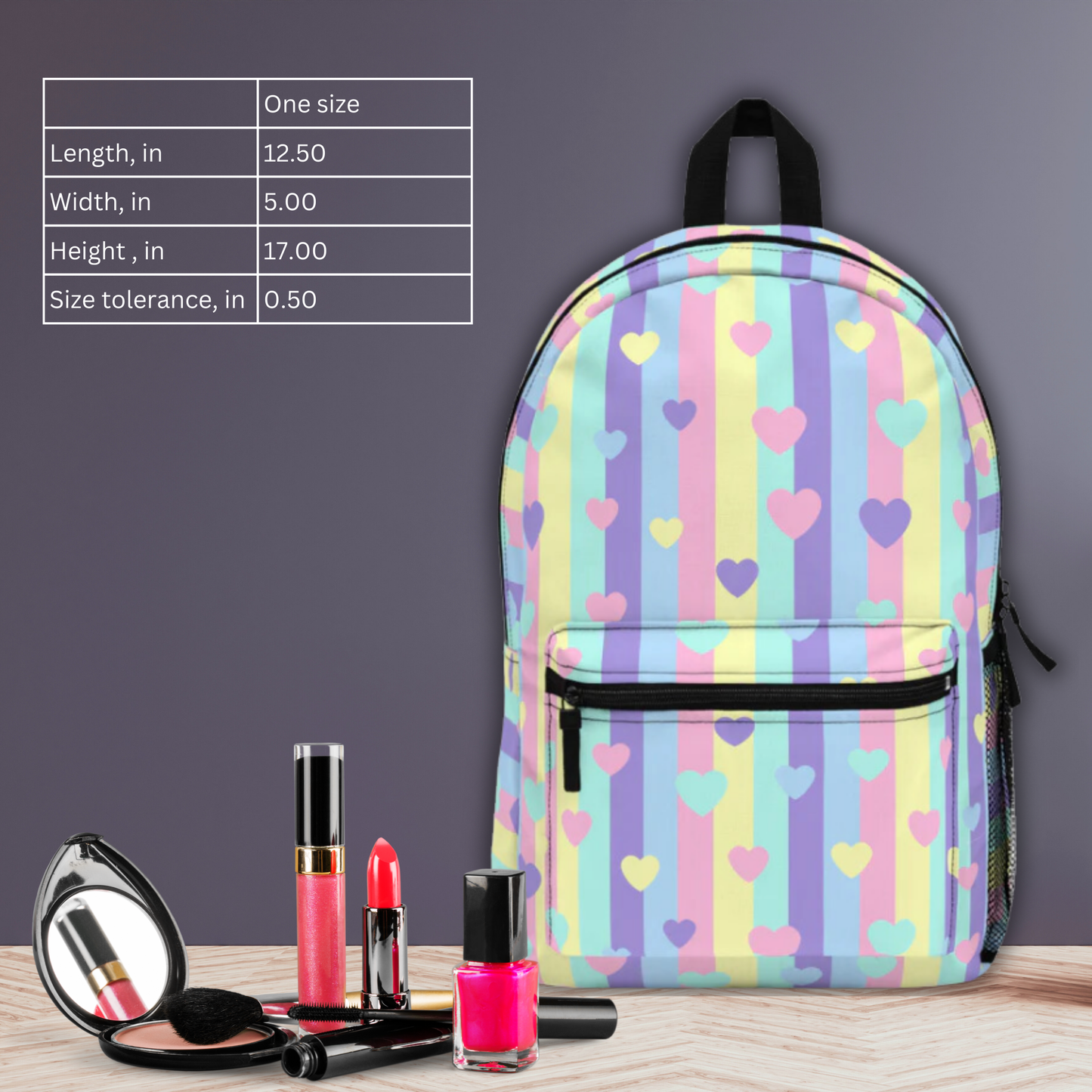 Pastel Hearts Backpack