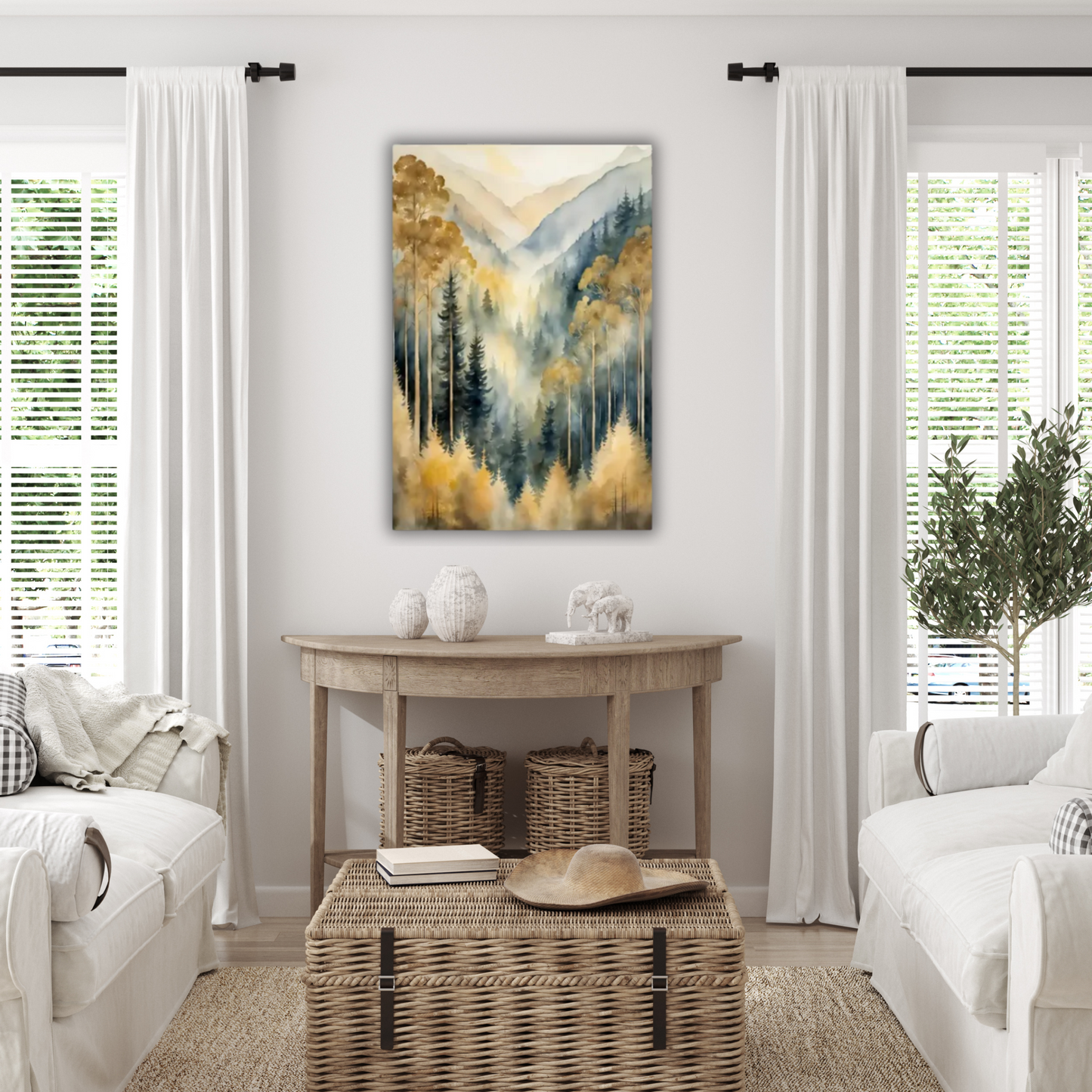 24" x 36" Stretched Canvas Print Wall Art (Made in USA)