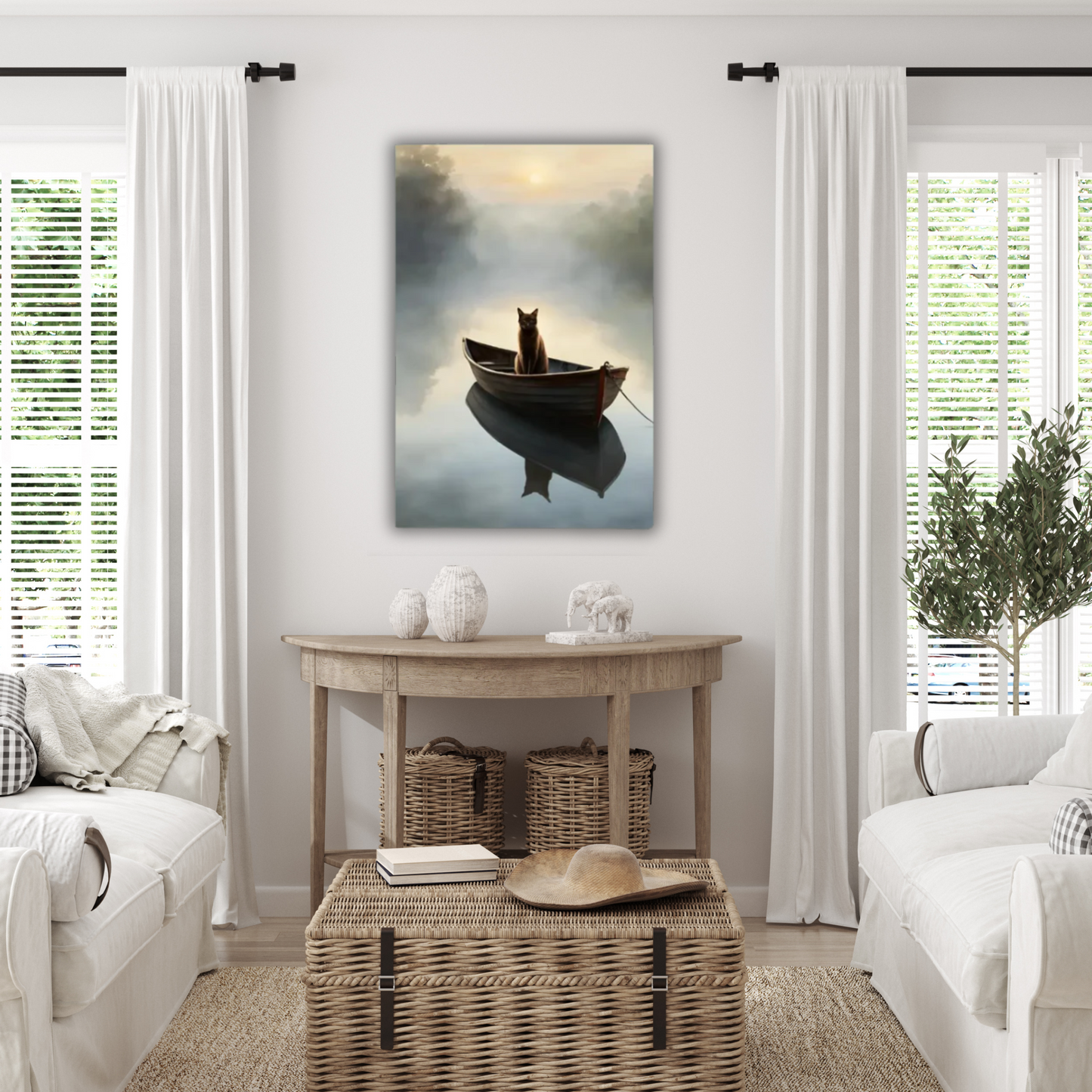 24" x 36" Stretched Canvas Print Wall Art (Made in USA)