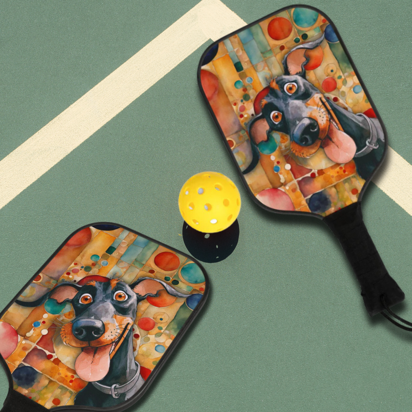 Crazy Doberman Pickleball Kit