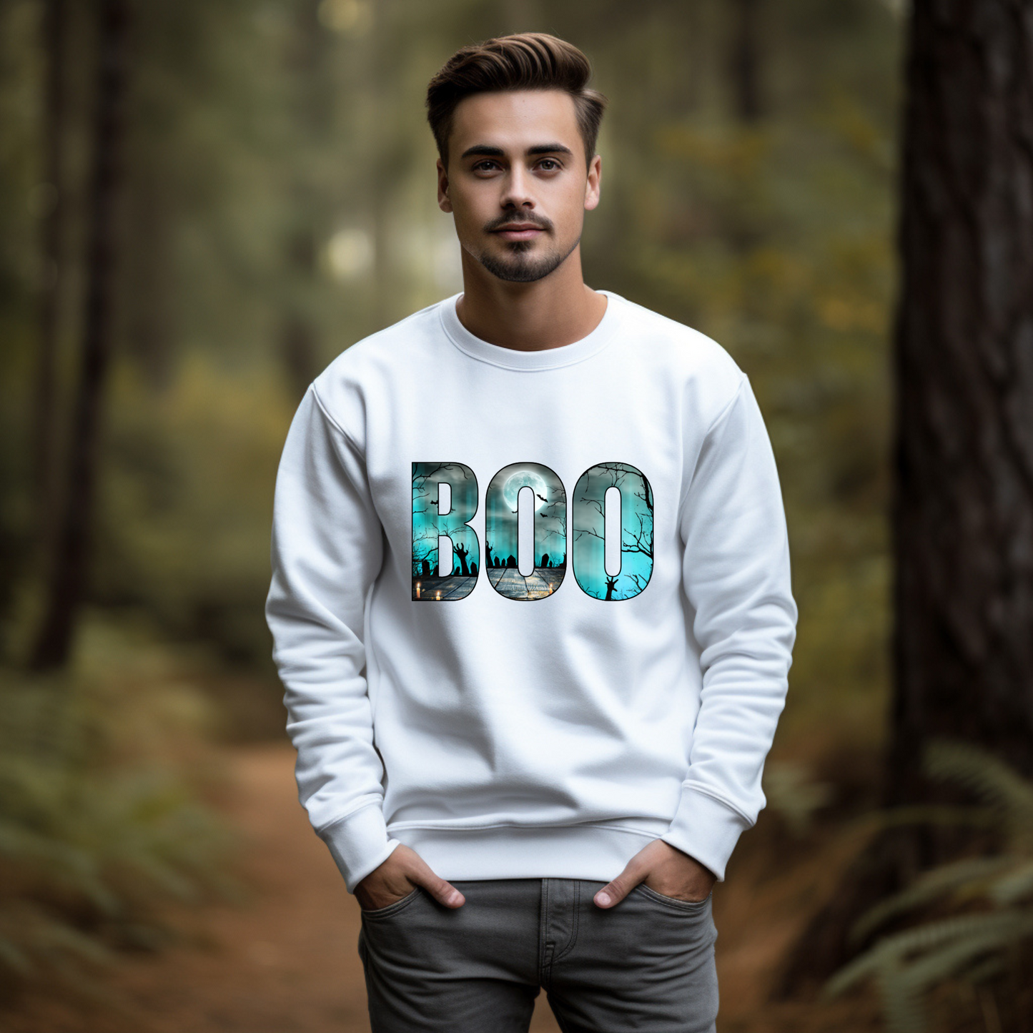 Graveyard BOO Unisex Heavy Blend™ Crewneck Sweatshirt