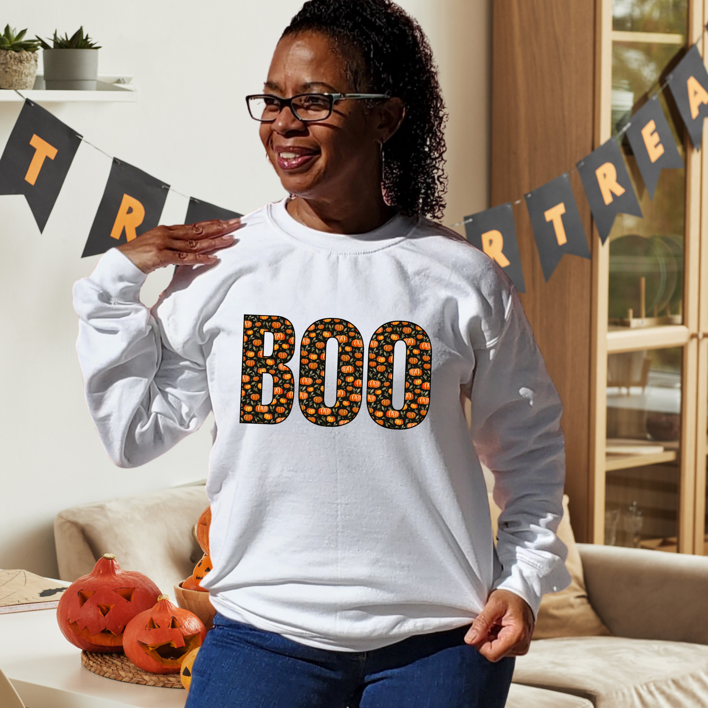 Little Pumpkins BOO Unisex Heavy Blend™ Crewneck Sweatshirt